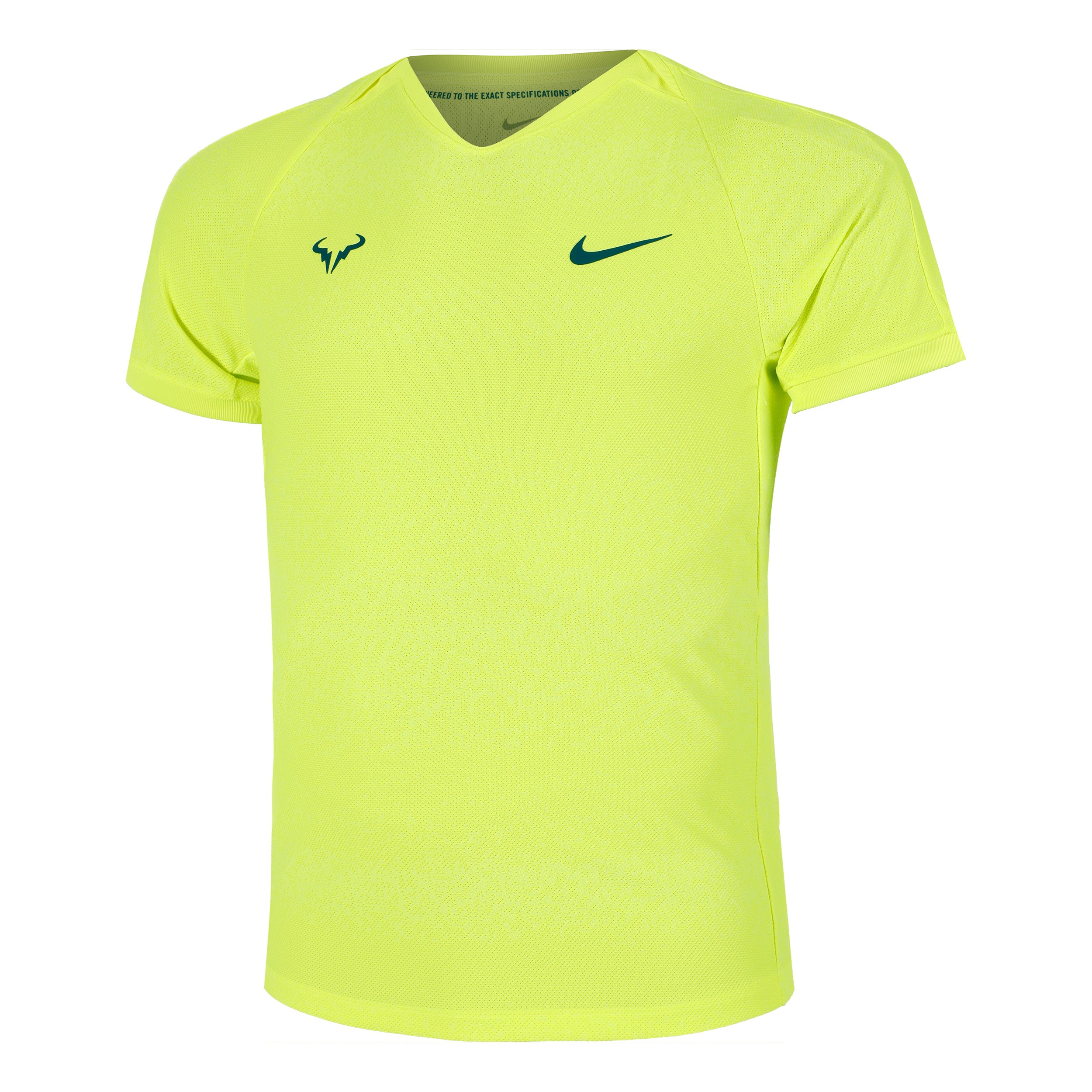 Rafa Court Dri-Fit Advantage T-Shirt Men - neon yellow, | Tennis-Point
