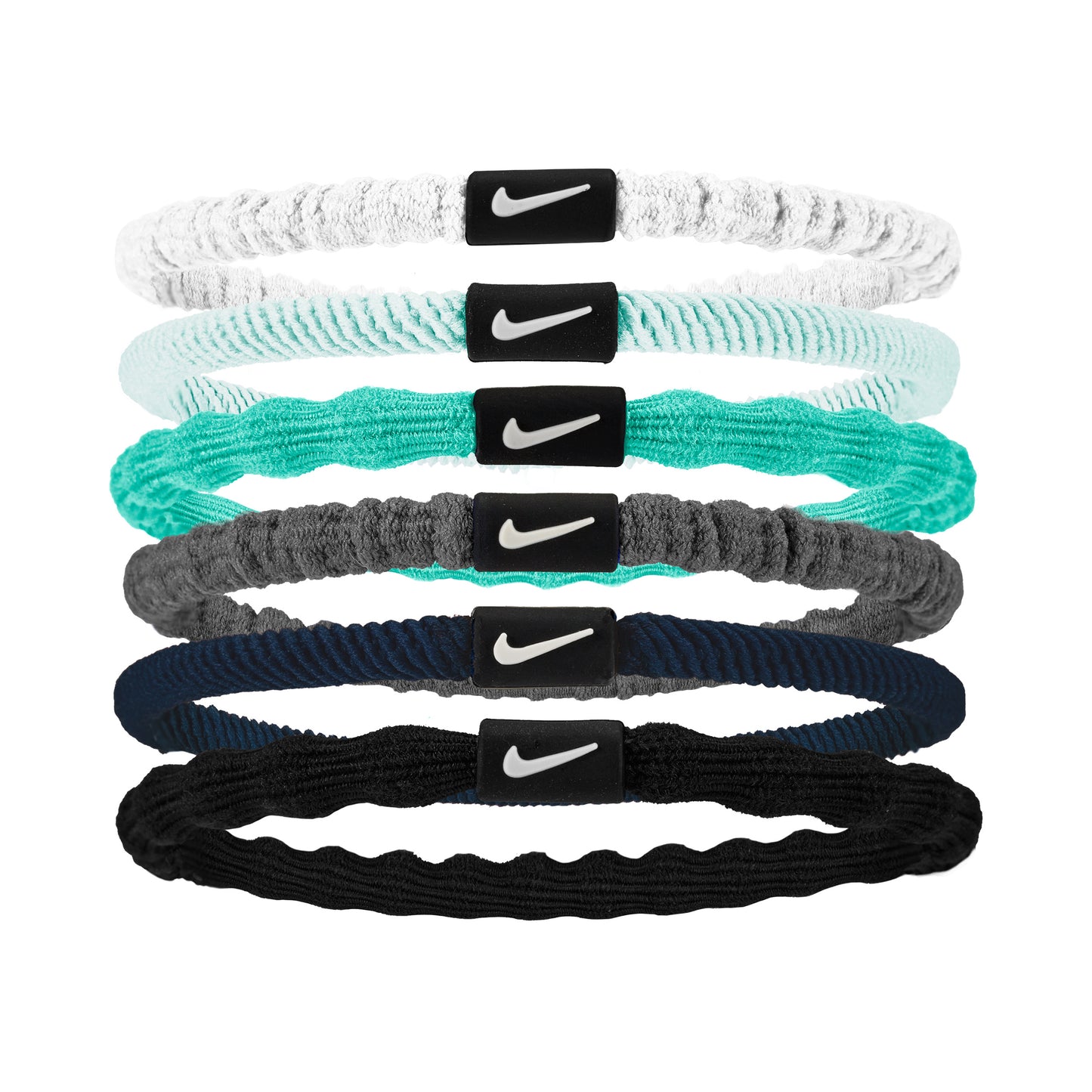 Nike Flex Hair Tie Haarband 6er Pack Unisex - mehrfarbig, weiß Nike Flex Hair Tie Haarband 6er Pack Unisex - mehrfarbig, weiß