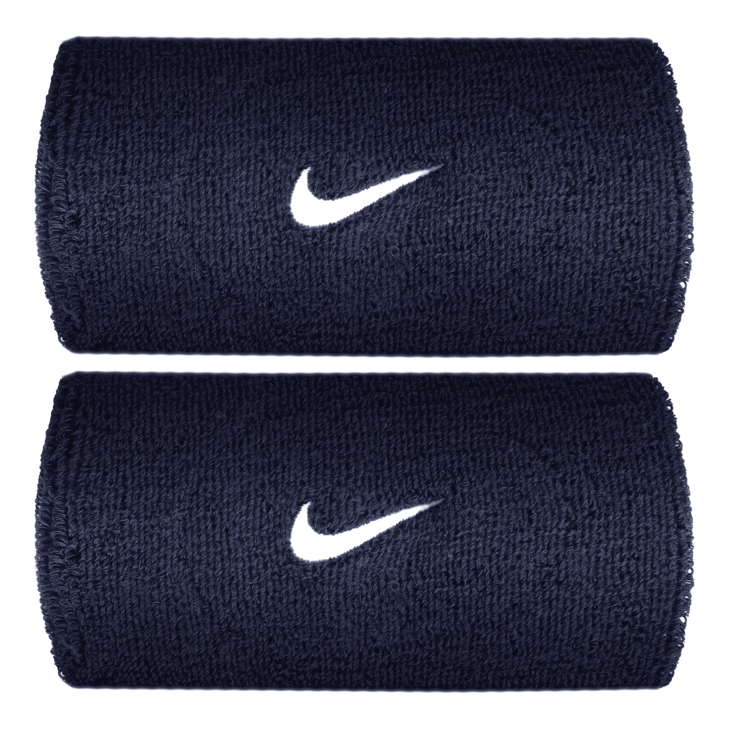 Nike Swoosh Classic Doublewide Wristband long - dark blue, white Nike Swoosh Classic Doublewide Wristband long - dark blue, white