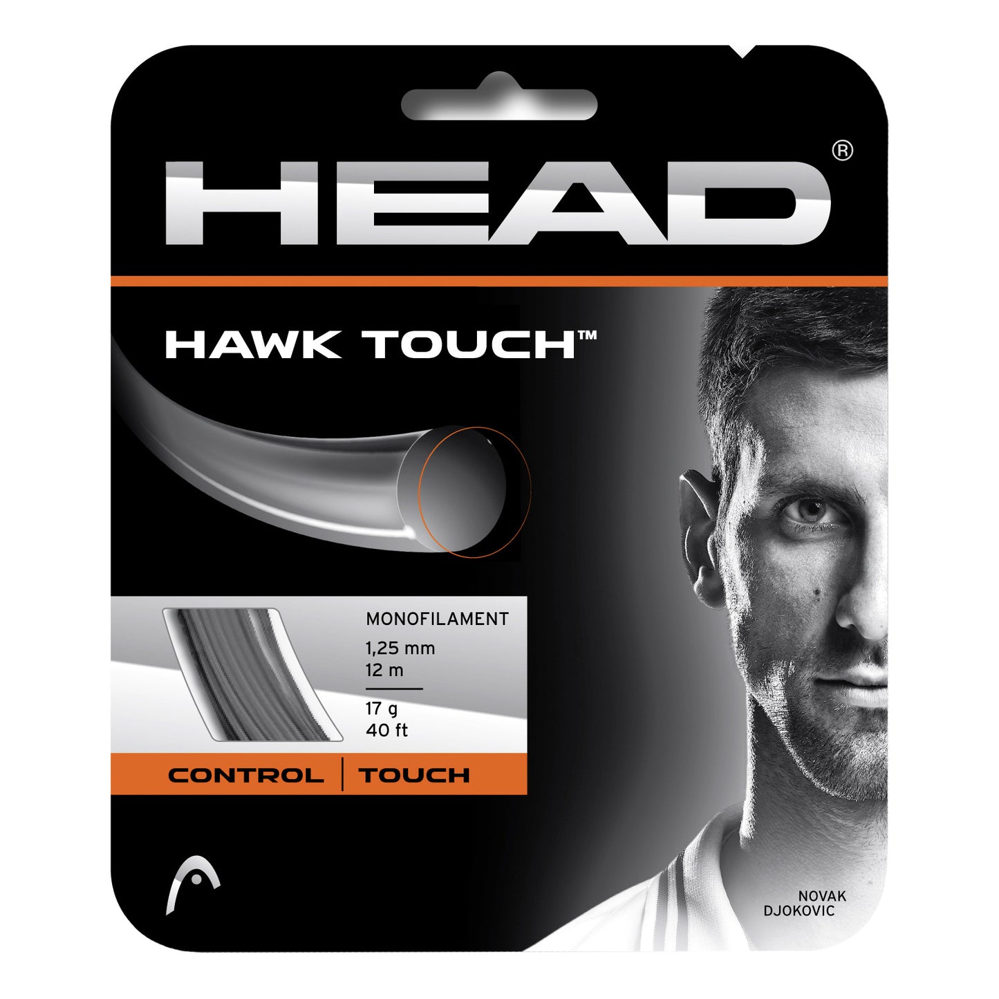 HEAD Hawk Touch String set 12m - anthracite HEAD Hawk Touch String set 12m - anthracite
