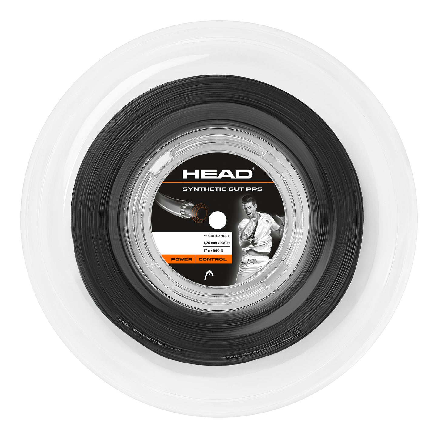 HEAD Synthetic Gut PPS String reel 200m - black HEAD Synthetic Gut PPS String reel 200m - black