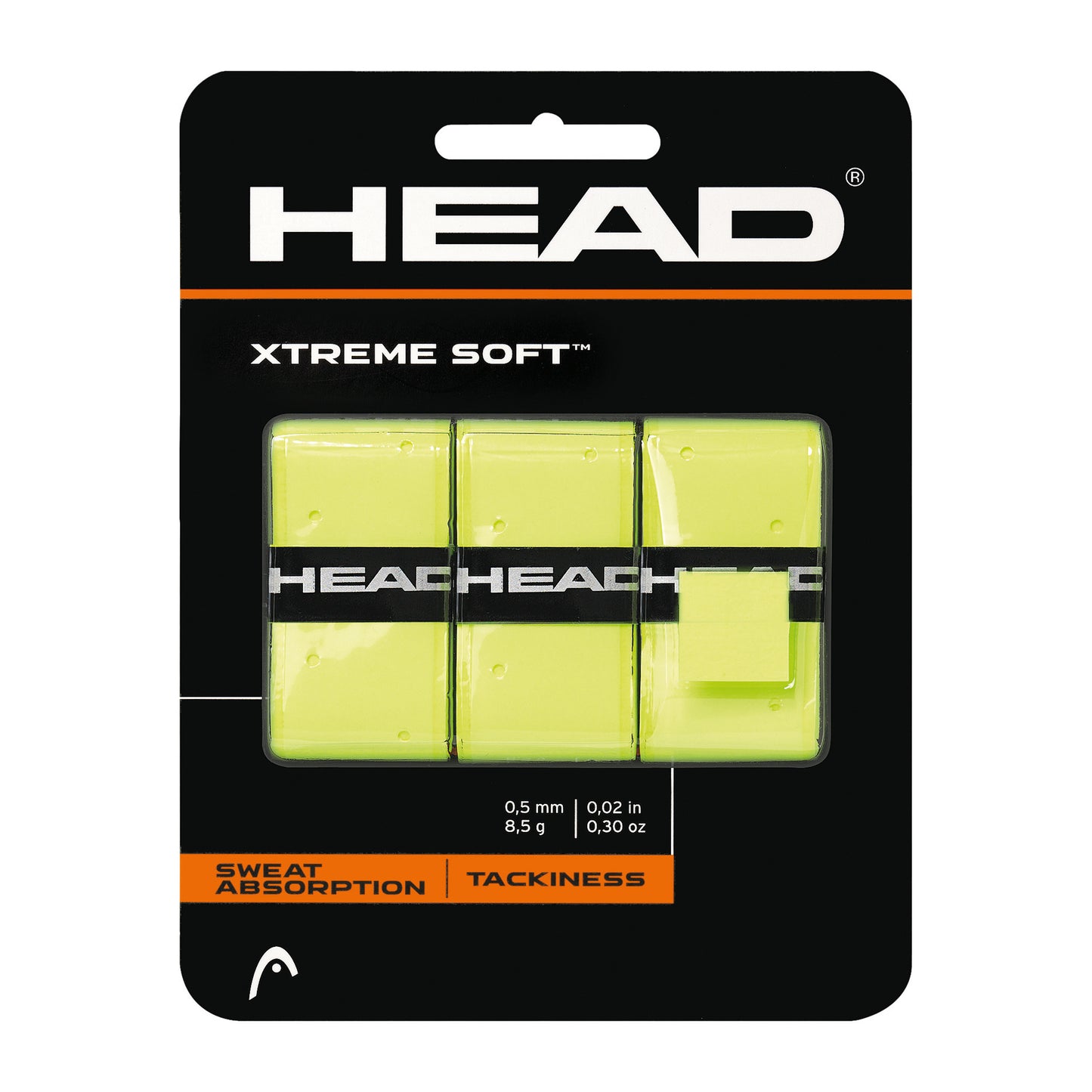 HEAD Xtreme Soft 3 Pack - yellow HEAD Xtreme Soft 3 Pack - yellow