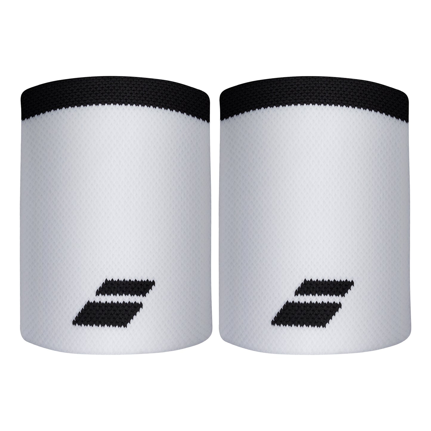 Babolat Logo Wristband long - white, black Babolat Logo Wristband long - white, black