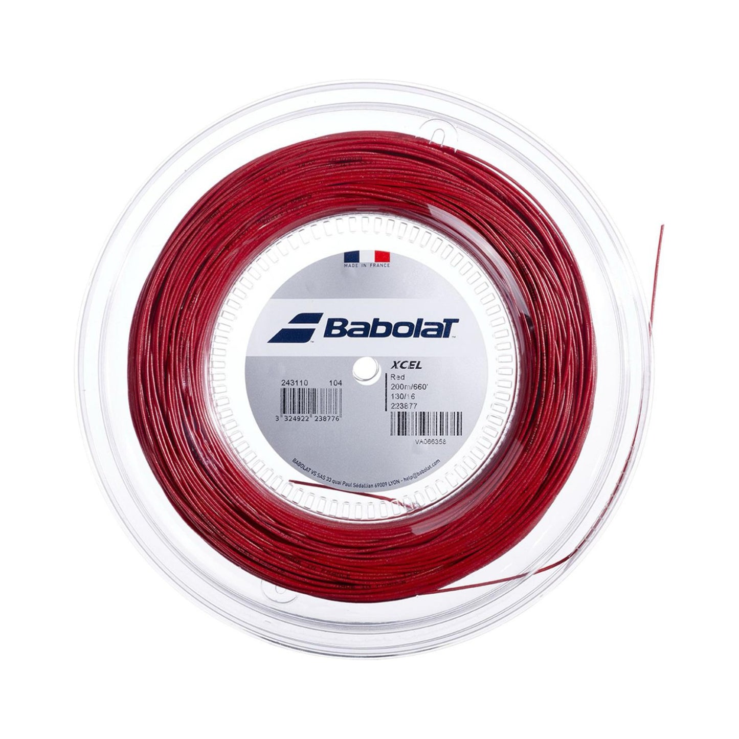 Babolat Xcel String Reel 200m-Red Babolat Xcel String Reel 200m-Red