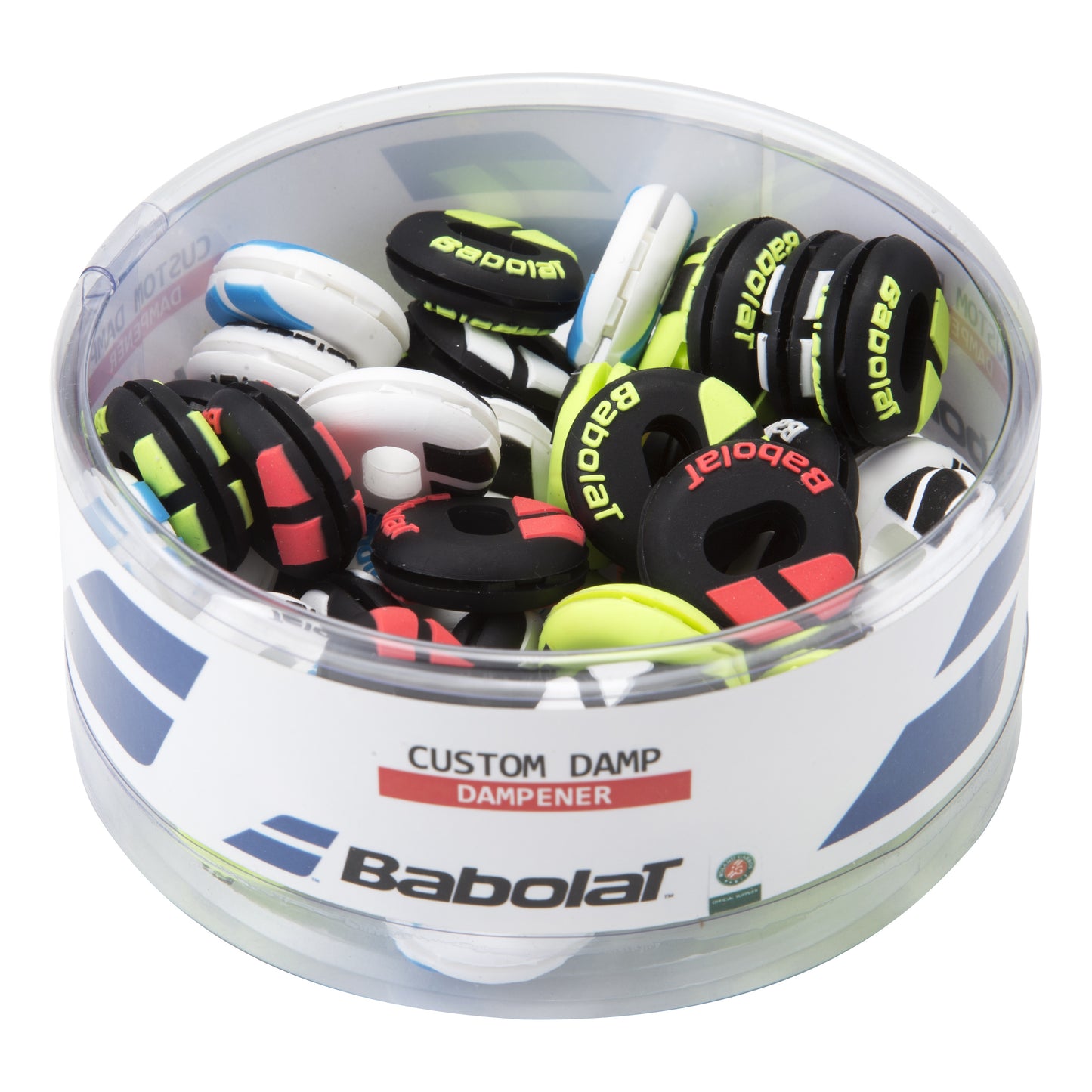 Babolat Custom Dampener Box Of 48 Pcs-Multicoloured Babolat Custom Dampener Box Of 48 Pcs-Multicoloured