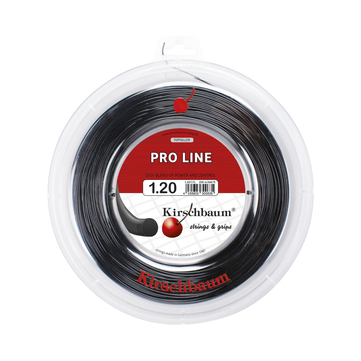 Kirschbaum Pro Line Saitenrolle 200m-Schwarz Kirschbaum Pro Line Saitenrolle 200m-Schwarz