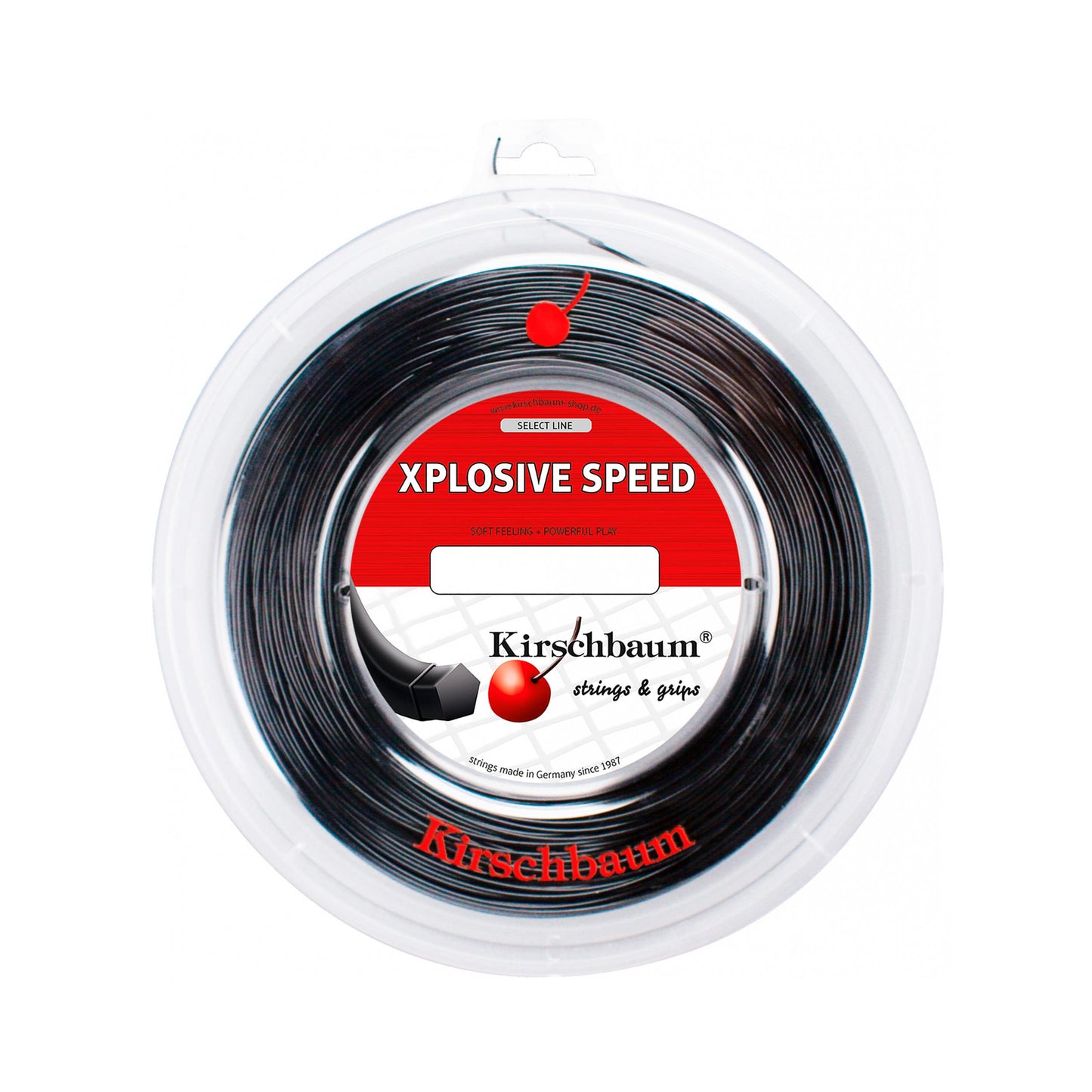 Kirschbaum Xplosive Speed Saitenrolle 200m-Schwarz Kirschbaum Xplosive Speed Saitenrolle 200m-Schwarz