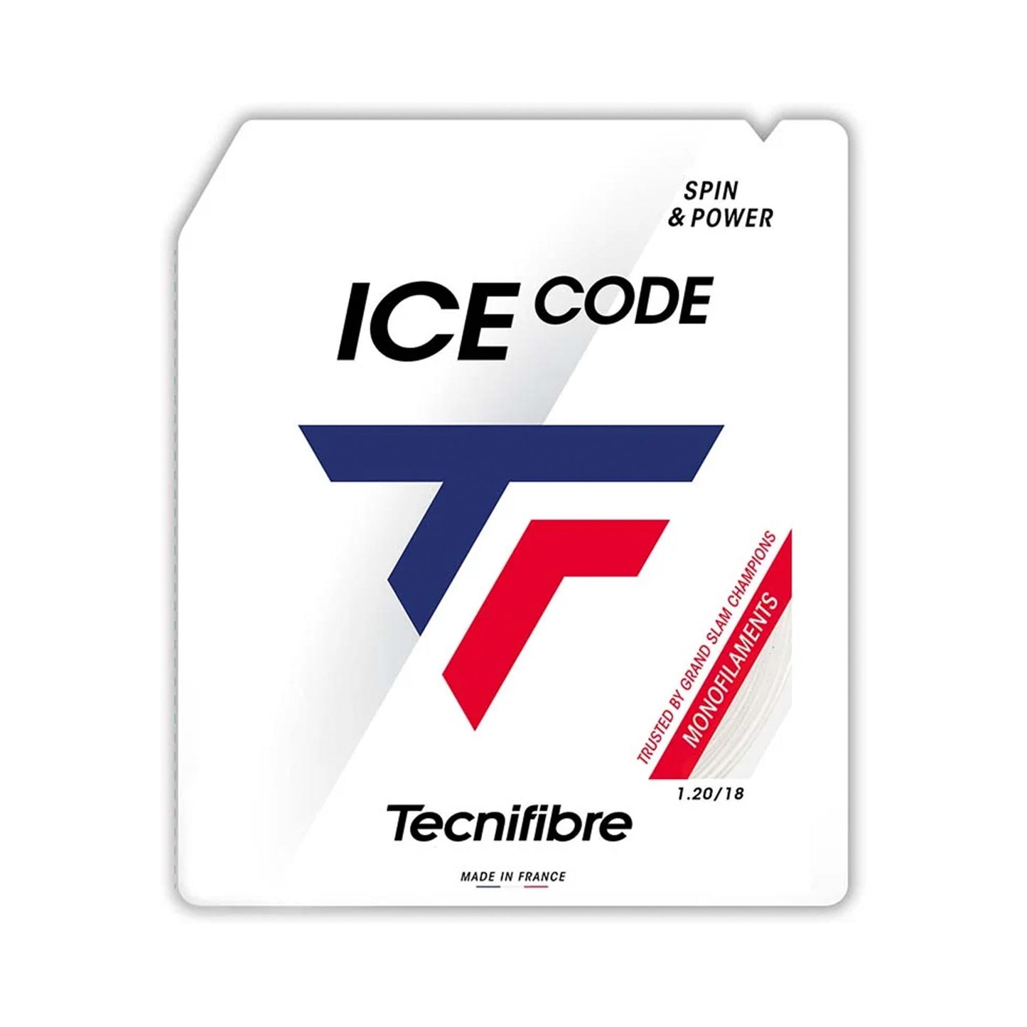 Tecnifibre Ice Code String Set 12m-White Tecnifibre Ice Code String Set 12m-White