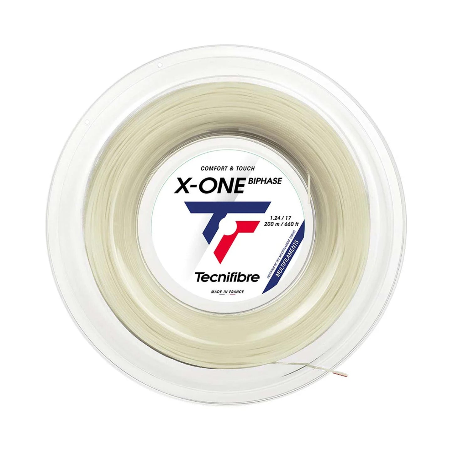Tecnifibre X-One Biphase 200m Saitenrolle-Nude Tecnifibre X-One Biphase 200m Saitenrolle-Nude