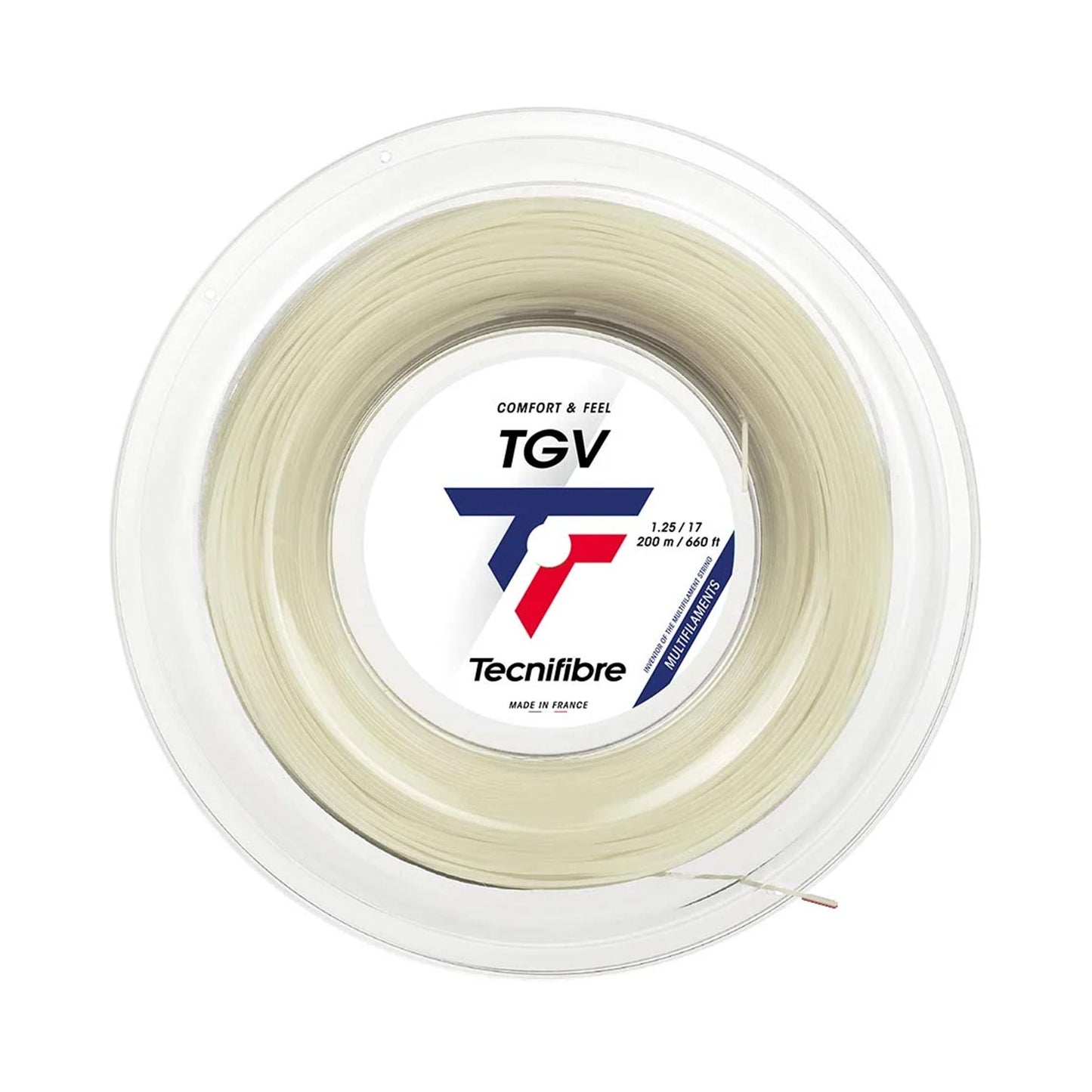 Tecnifibre TGV 200m String Reel-Ecru Tecnifibre TGV 200m String Reel-Ecru