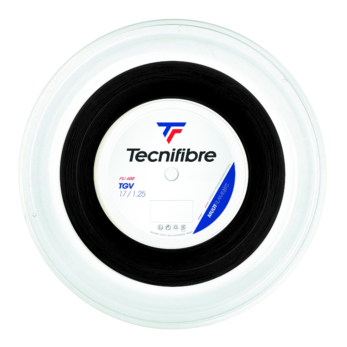 Tecnifibre TGV 200m String Reel-Black Tecnifibre TGV 200m String Reel-Black