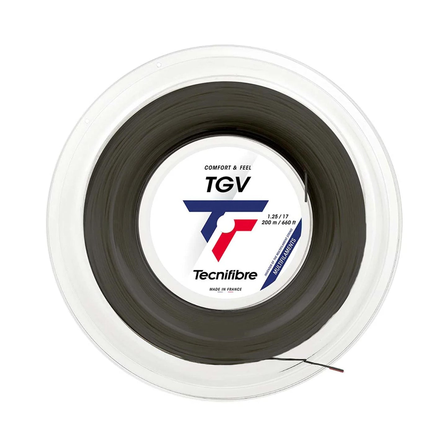 Tecnifibre TGV 200m String Reel-Black Tecnifibre TGV 200m String Reel-Black