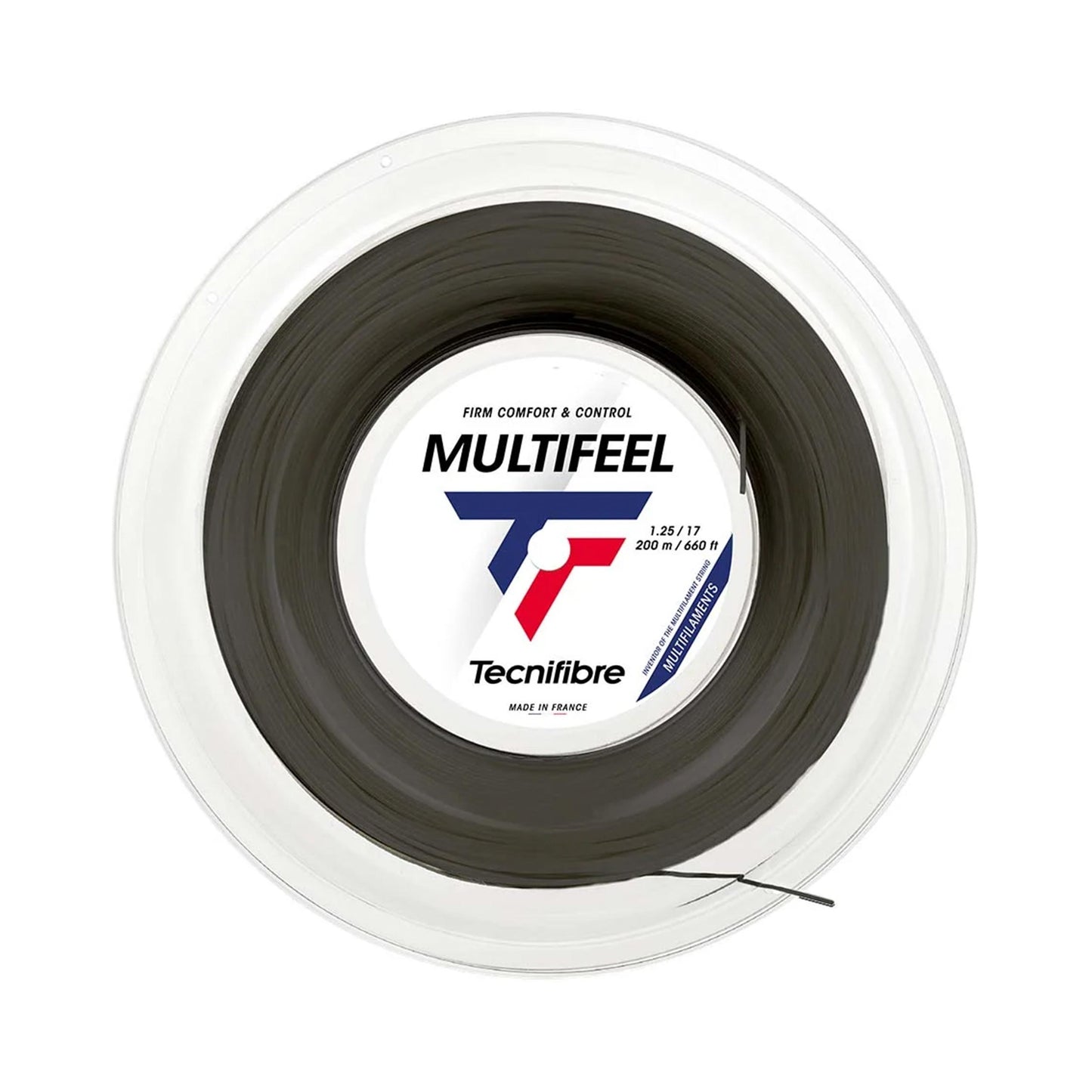 Tecnifibre Multifeel 200m String Reel-Black Tecnifibre Multifeel 200m String Reel-Black