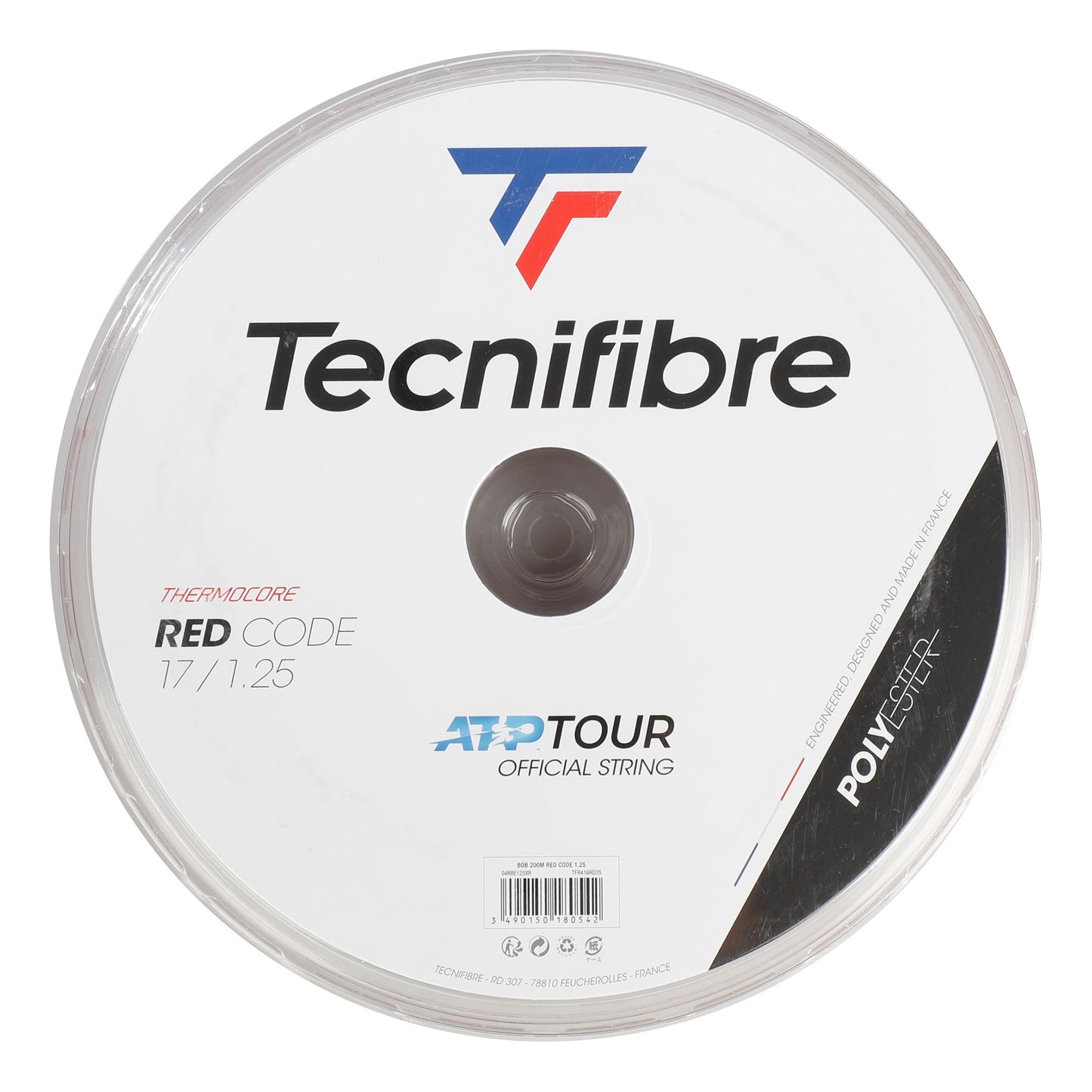 Tecnifibre Pro Redcode 200m String Reel-Red Tecnifibre Pro Redcode 200m String Reel-Red