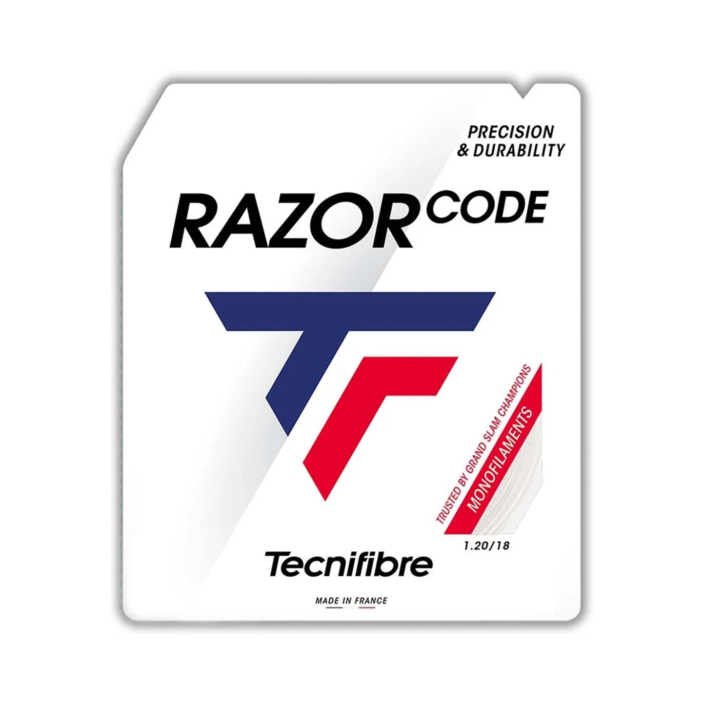 Tecnifibre Razor Code 12m Saitenset-Weiß Tecnifibre Razor Code 12m Saitenset-Weiß