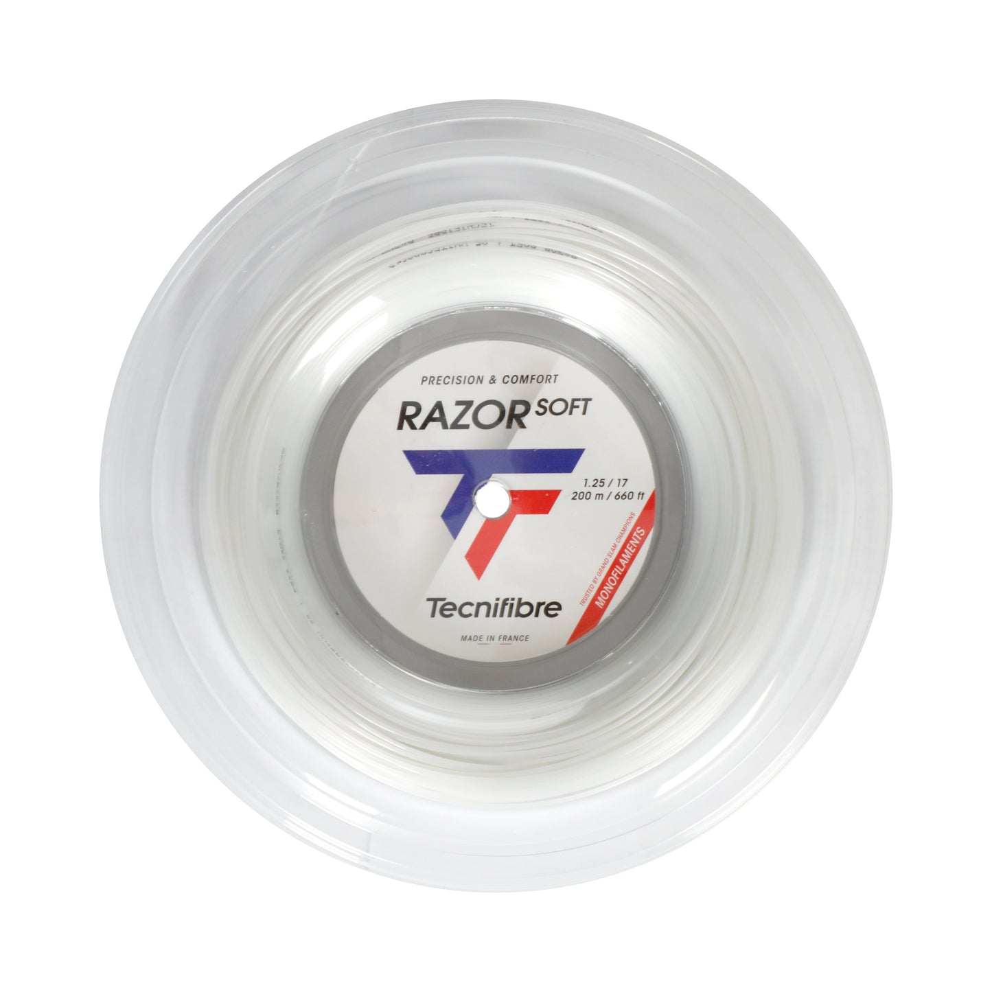 Tecnifibre Razor Soft 200m String Reel-White Tecnifibre Razor Soft 200m String Reel-White