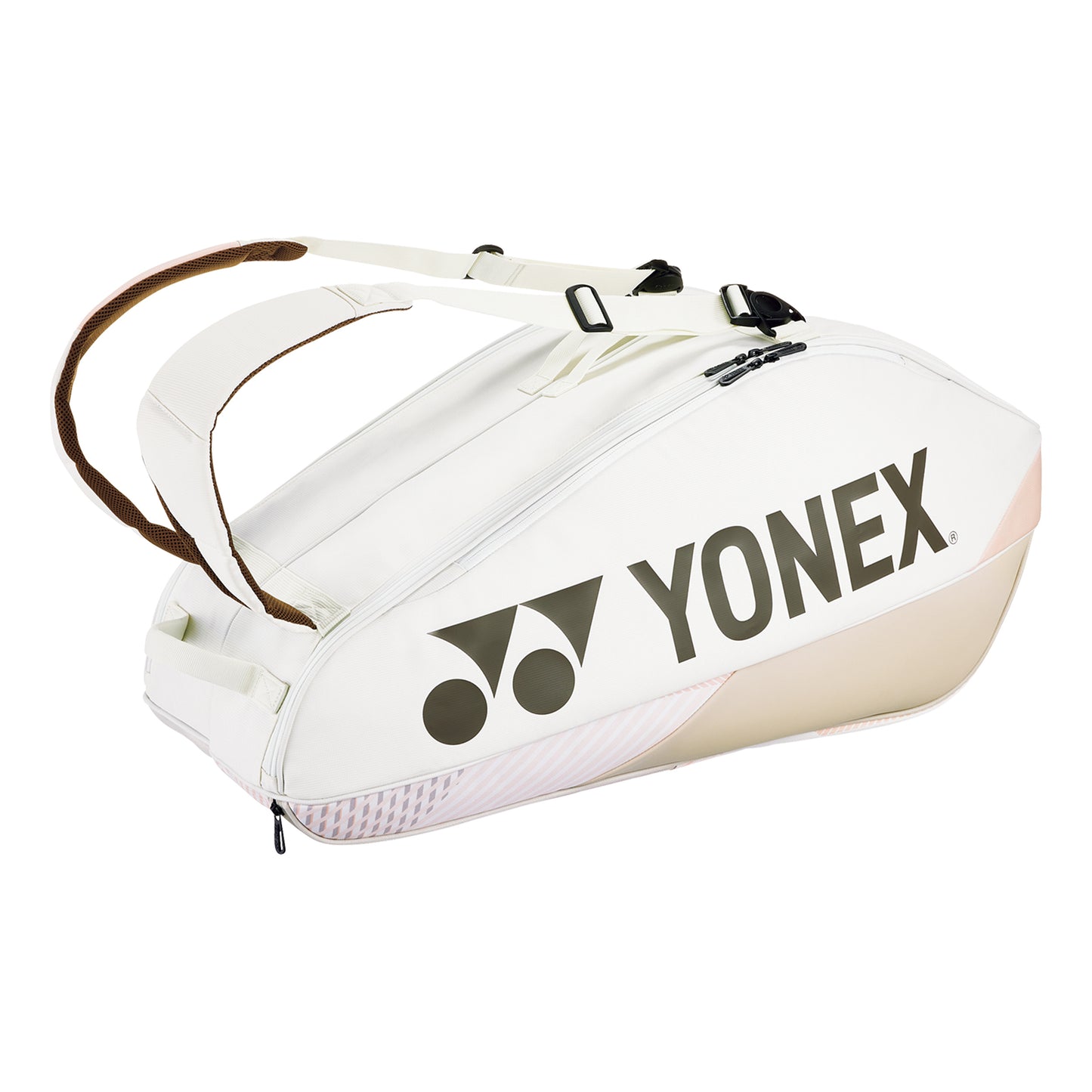 Yonex Pro Racquet Bag Sand Beige Schlägertasche 8er-Beige,Rosa Yonex Pro Racquet Bag Sand Beige Schlägertasche 8er-Beige,Rosa