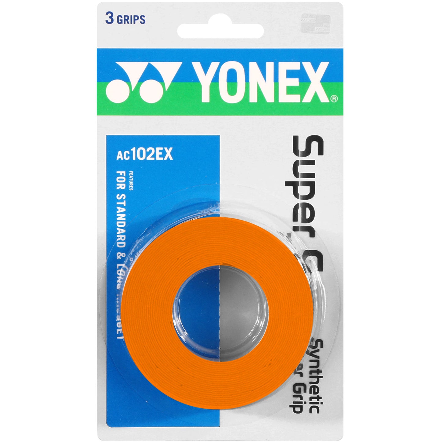 Yonex Super Grap 3er Pack - orange Yonex Super Grap 3er Pack - orange