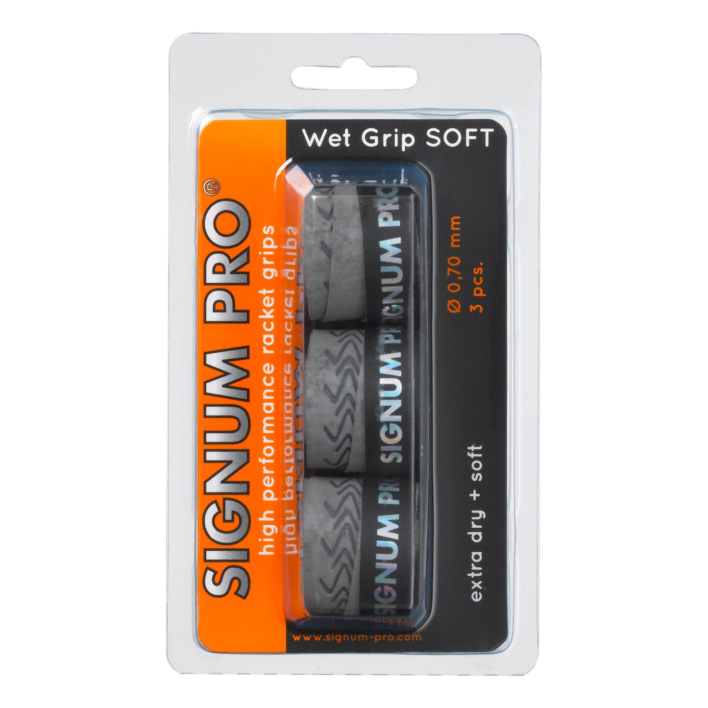 Signum Pro Wet Grip SOFT 3 Pack - grey Signum Pro Wet Grip SOFT 3 Pack - grey