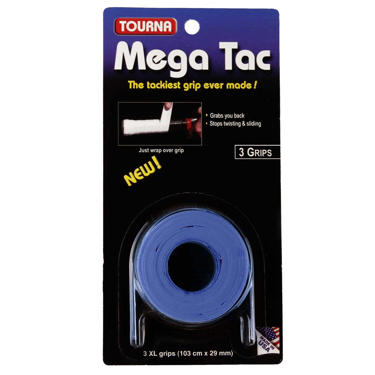 Tourna Mega Tac 3er Pack-Blau Tourna Mega Tac 3er Pack-Blau