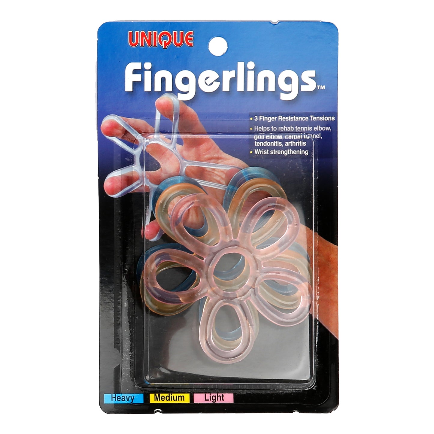 Tourna Fingerlings Bandage 3 Pack-Black Tourna Fingerlings Bandage 3 Pack-Black