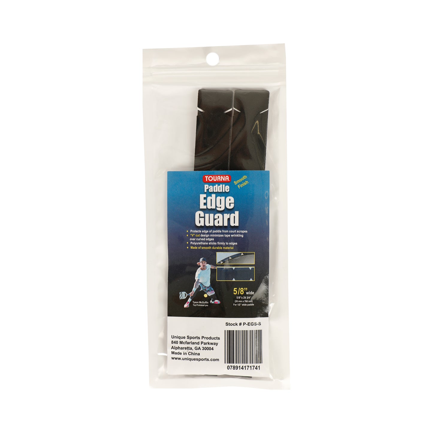 Tourna Padel Edge Guard 15mm Pickleball Frame Protection Tape-Black Tourna Padel Edge Guard 15mm Pickleball Frame Protection Tape-Black