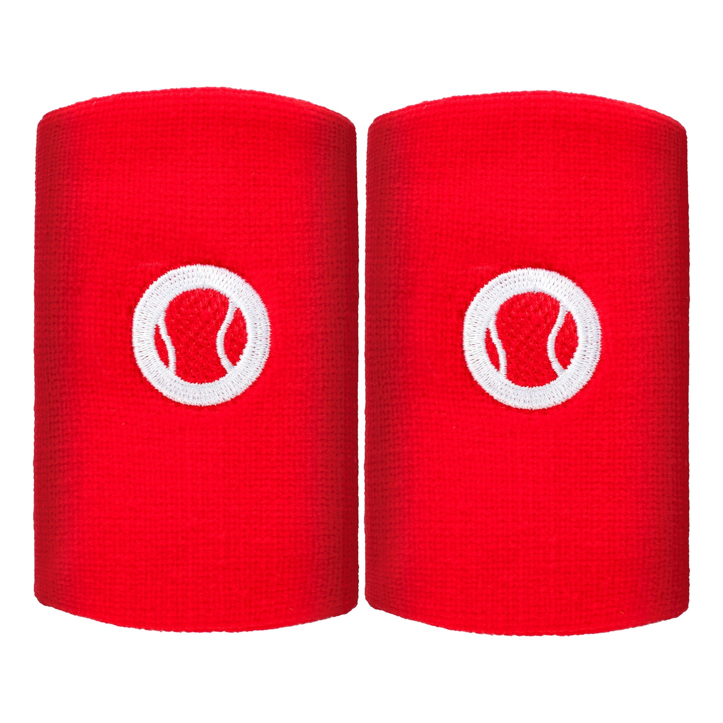 Tennis-Point Long Wristband 2 Pack Unisex - red, Tennis-Point Long Wristband 2 Pack Unisex - red,