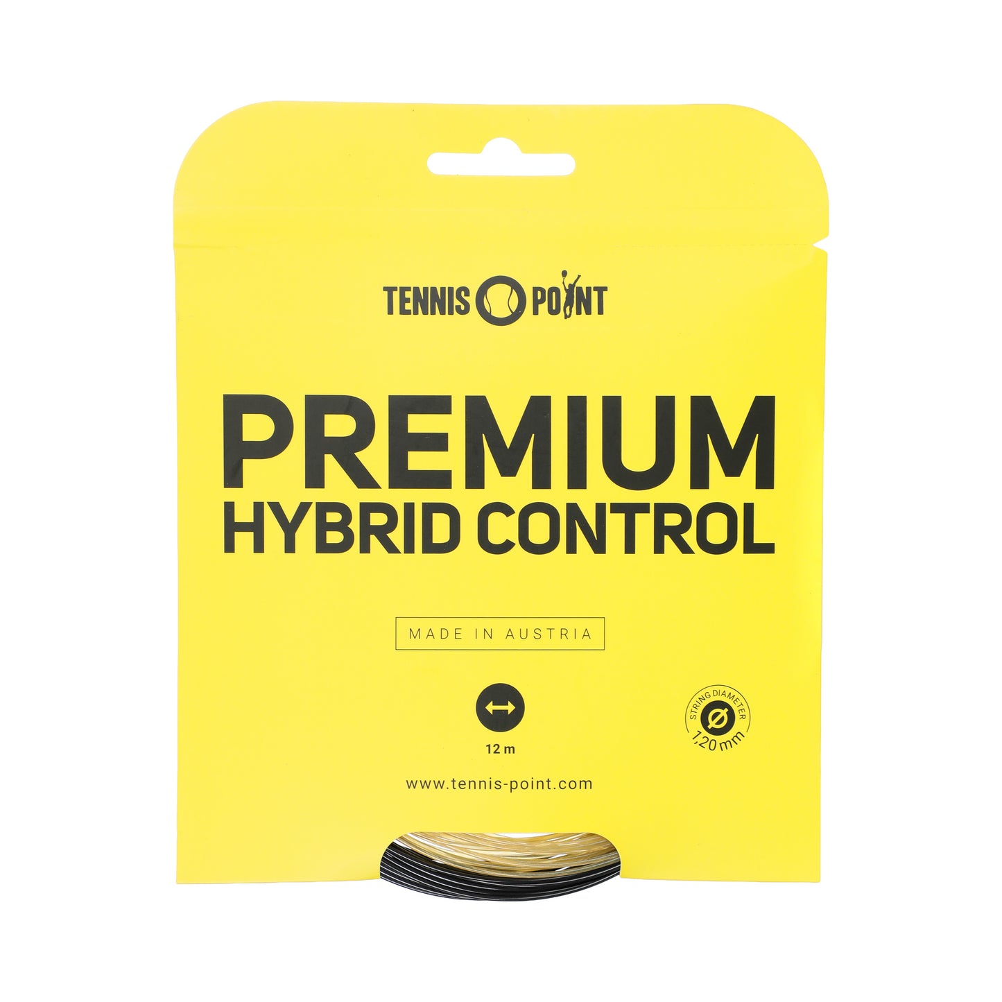 Tennis-Point Premium Hybrid Control Saitenset 13m -nude,schwarz Tennis-Point Premium Hybrid Control Saitenset 13m -nude,schwarz