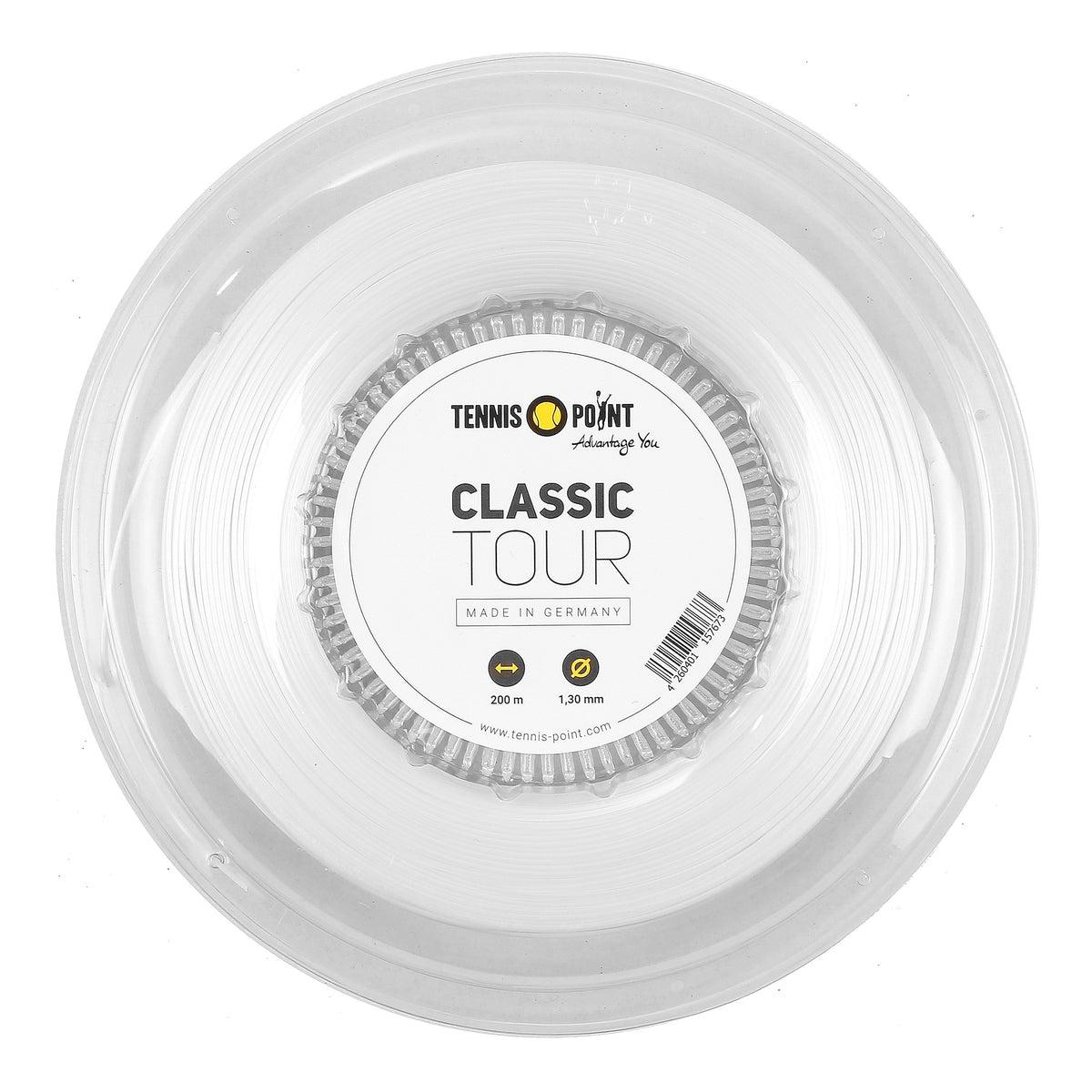 Tennis-Point Classic Tour String reel 200m - white Tennis-Point Classic Tour String reel 200m - white