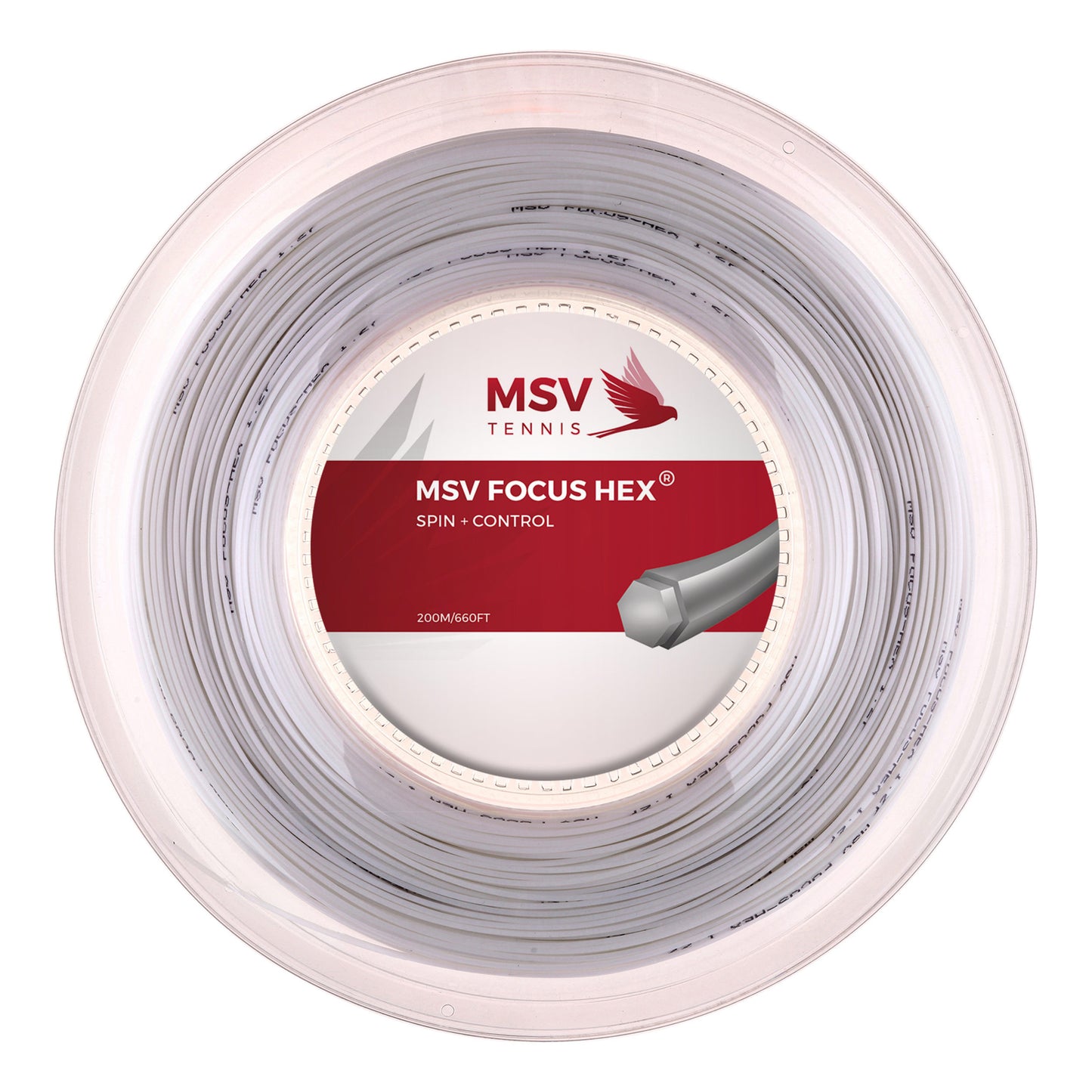 MSV Focus-HEX String Reel 200m-White MSV Focus-HEX String Reel 200m-White