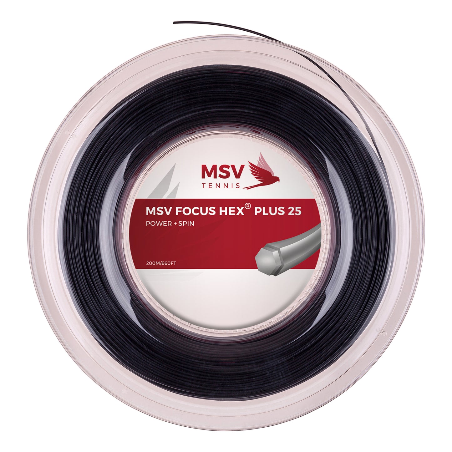 MSV Focus-HEX Plus 25 String Reel 200m-Black MSV Focus-HEX Plus 25 String Reel 200m-Black