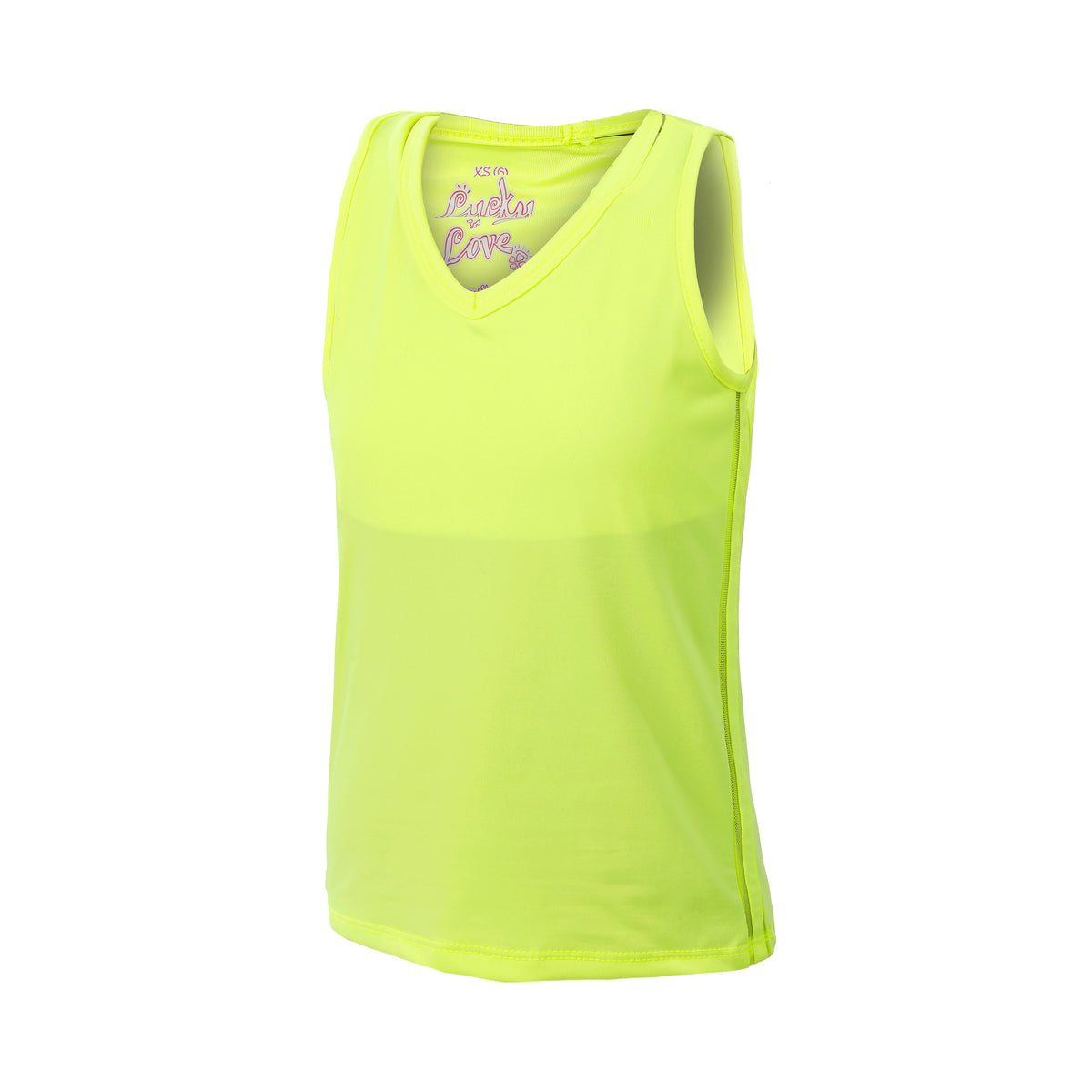 Lucky in Love V-Neck Cutout Tank-Top Mädchen-Gelb Lucky in Love V-Neck Cutout Tank-Top Mädchen-Gelb