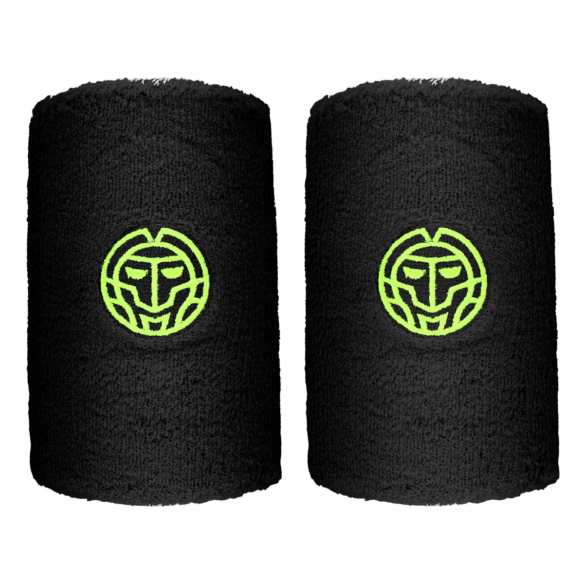 BIDI BADU Night Flash Schweißband 2er Pack lang - schwarz, neongelb BIDI BADU Night Flash Schweißband 2er Pack lang - schwarz, neongelb