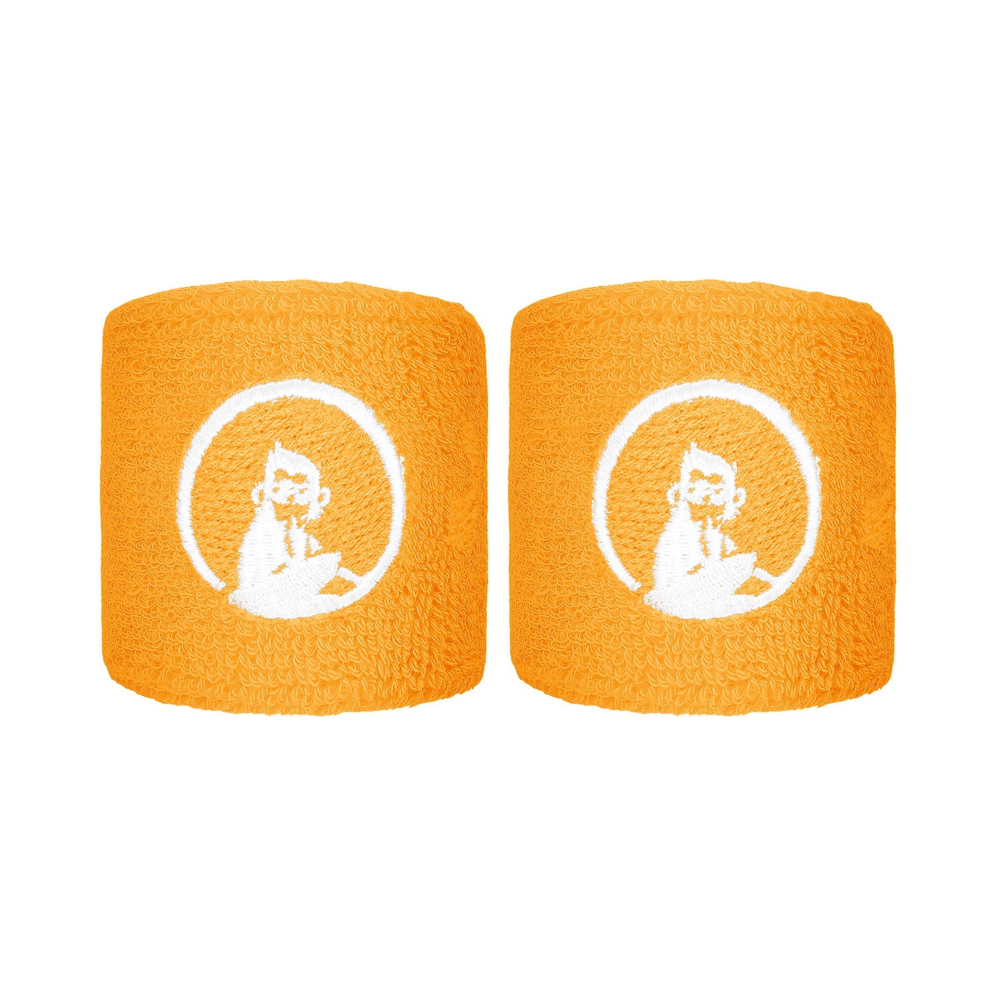 Quiet Please Glow Schweißband 2er Pack kurz - orange Quiet Please Glow Schweißband 2er Pack kurz - orange