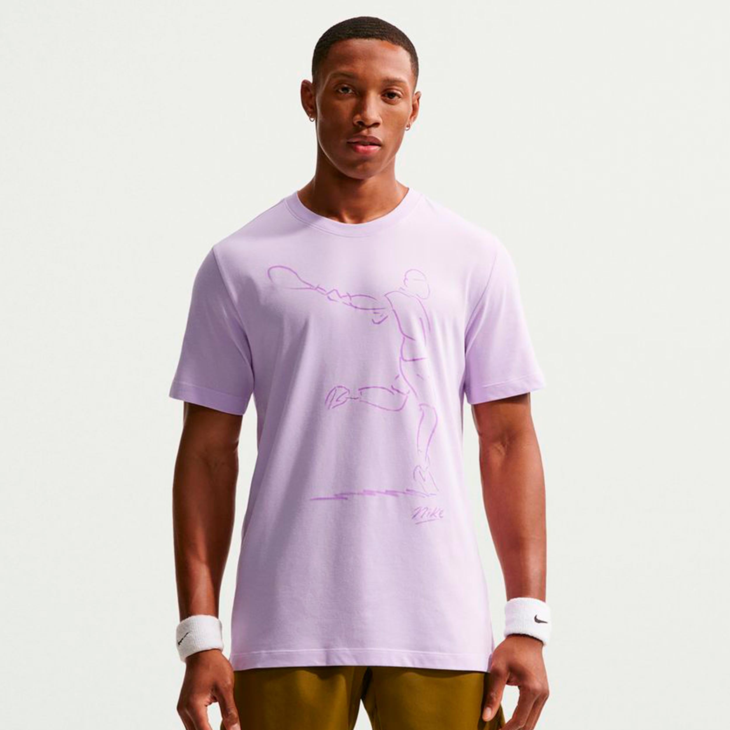 Court Dri-Fit T-Shirt Men - lilac | Tennis-Point