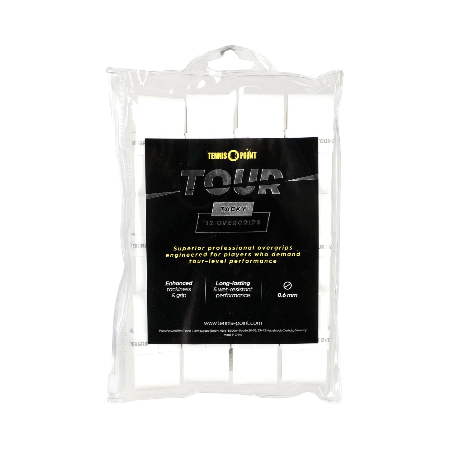 Tennis-Point Tour Tacky 12 Pack - white Tennis-Point Tour Tacky 12 Pack - white