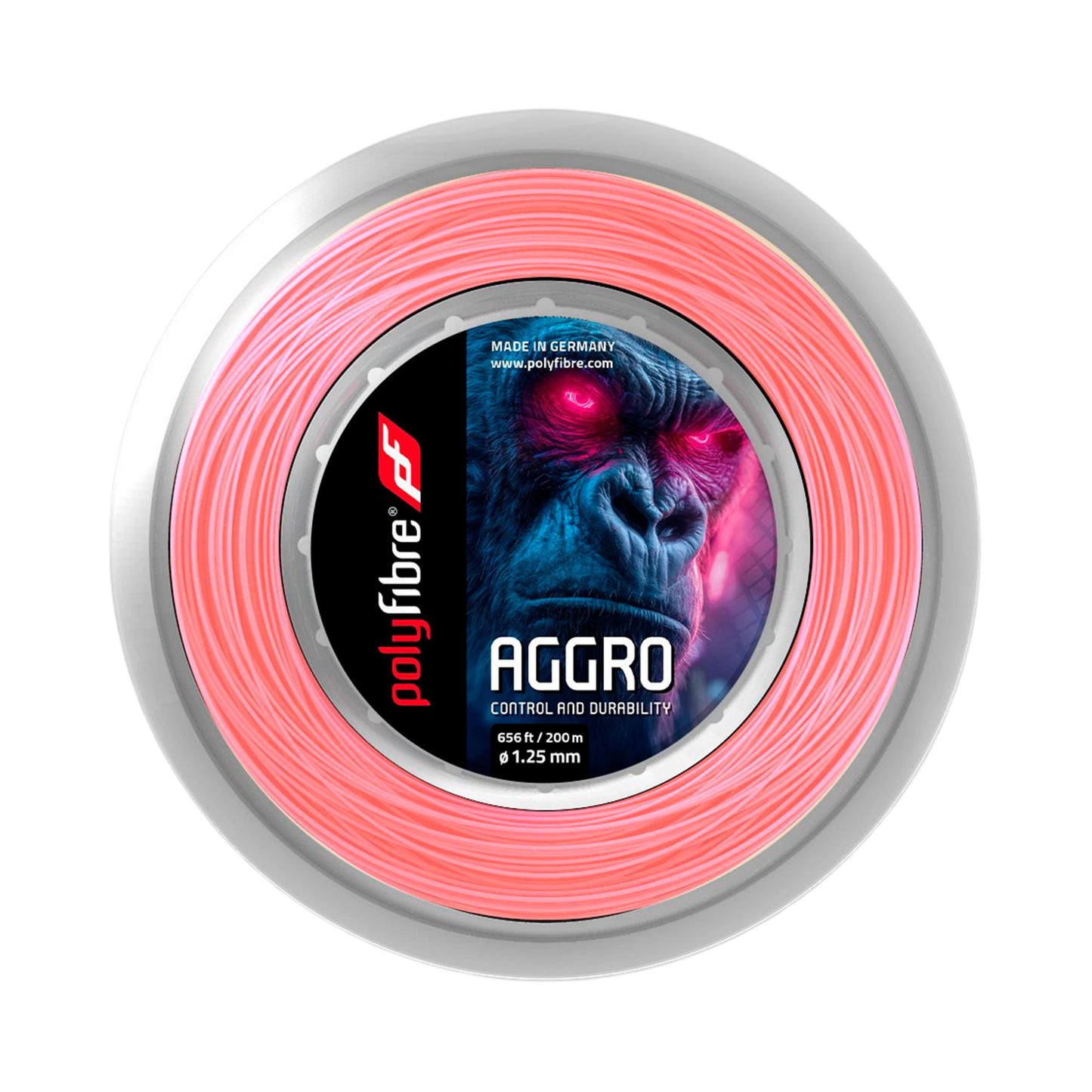 Polyfibre Aggro String reel 12,2m, 200m - pink Polyfibre Aggro String reel 12,2m, 200m - pink