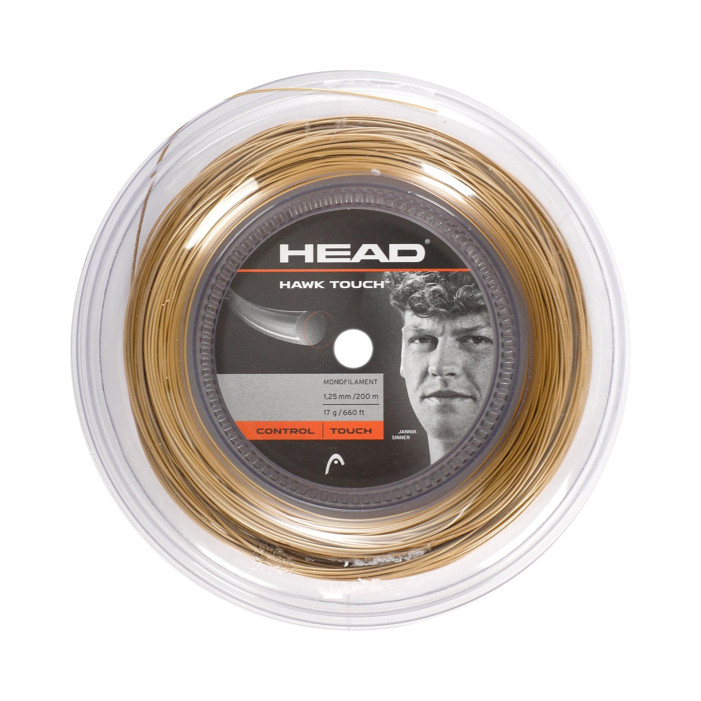 HEAD Hawk Touch String reel 200m - gold HEAD Hawk Touch String reel 200m - gold