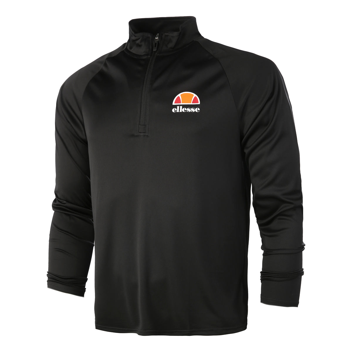 Ellesse Bovaro 1/2 Zip Longsleeve Herren - schwarz,