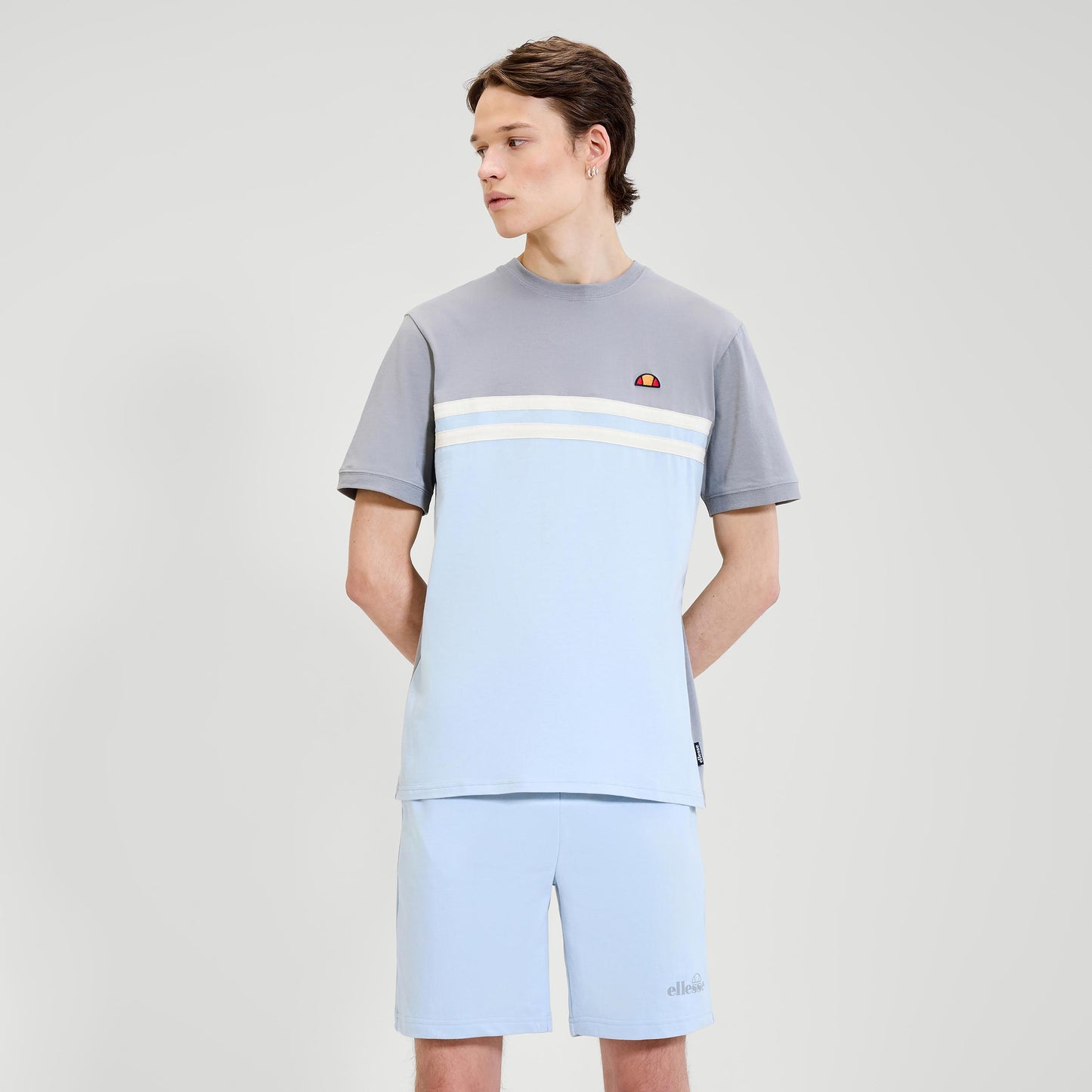 Ellesse Atrei T-Shirt Men-Light Blue,Grey