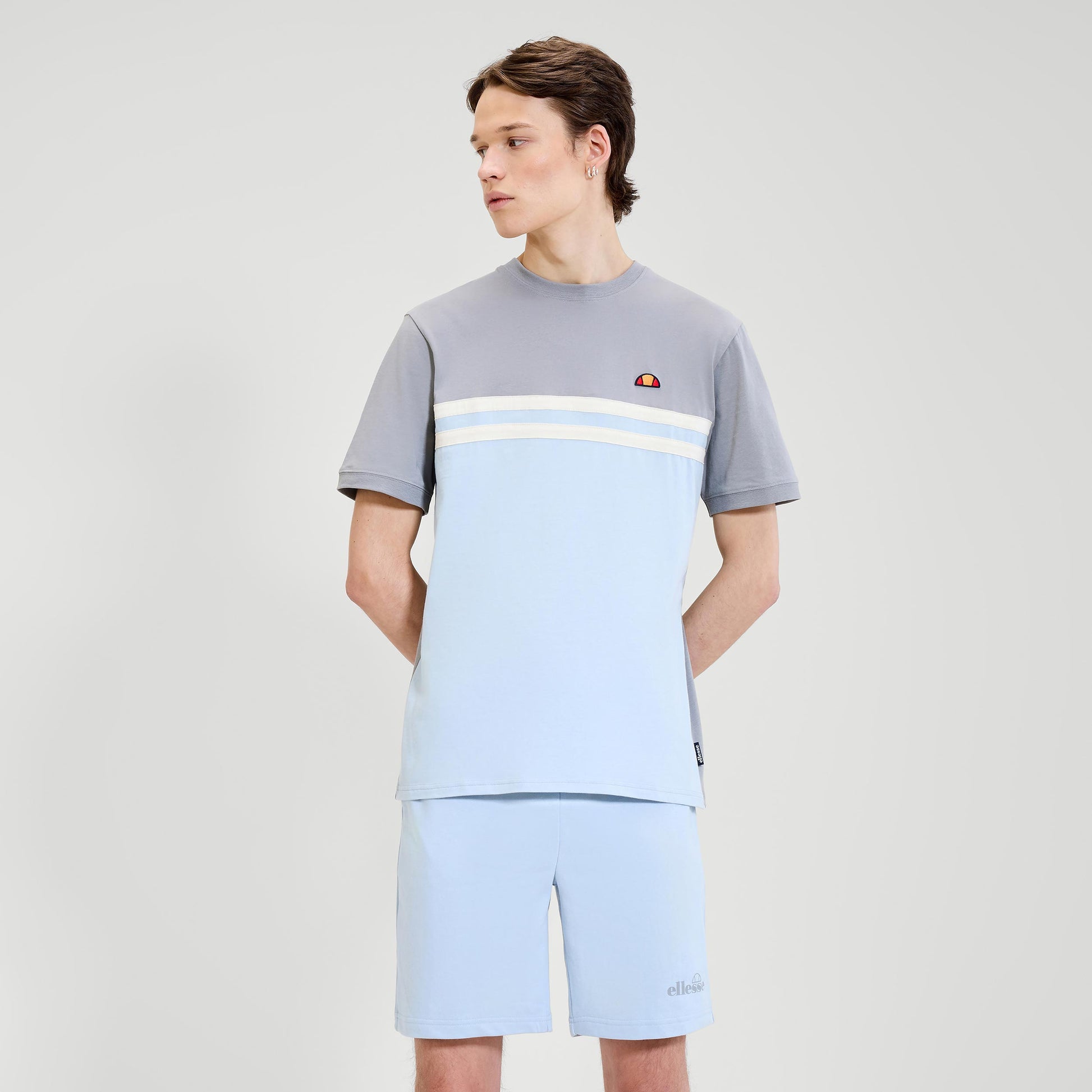 Ellesse Atrei T-Shirt Men-Light Blue,Grey