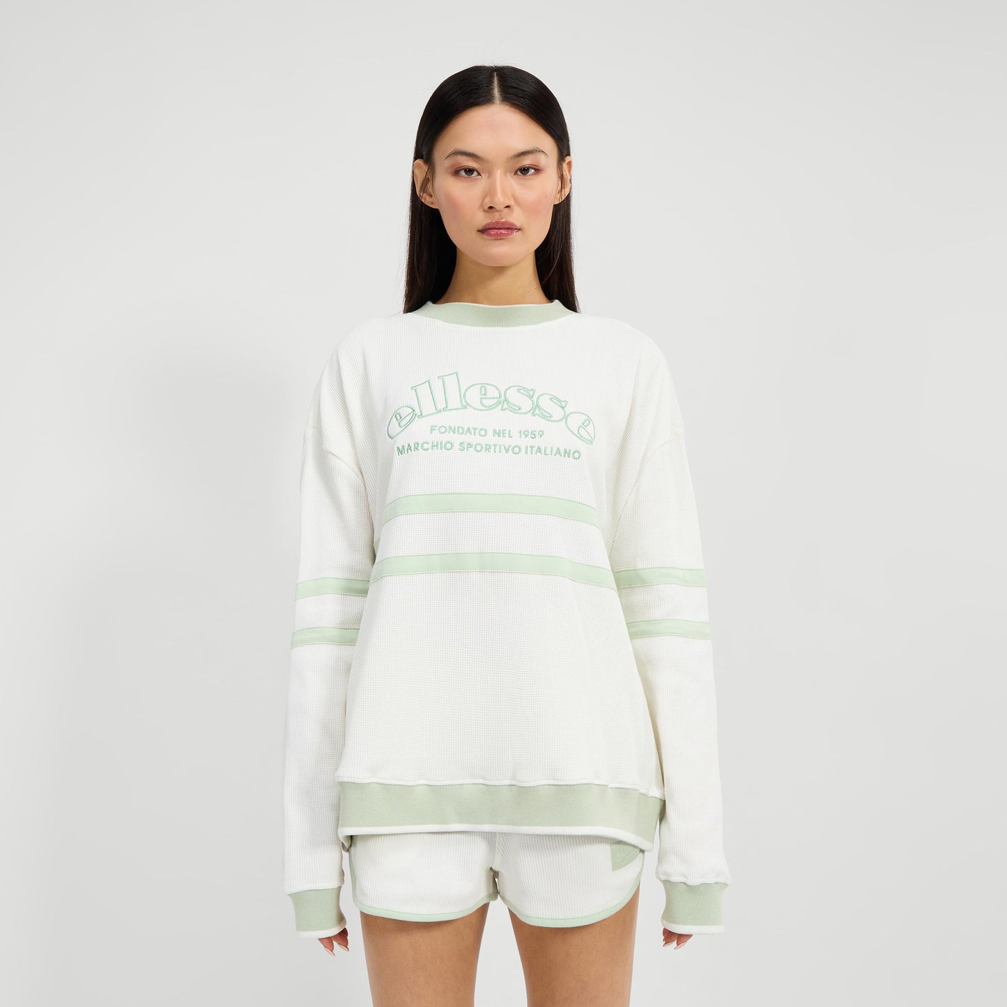 Ellesse Manigod Sweatshirt Women-Cream,Sage