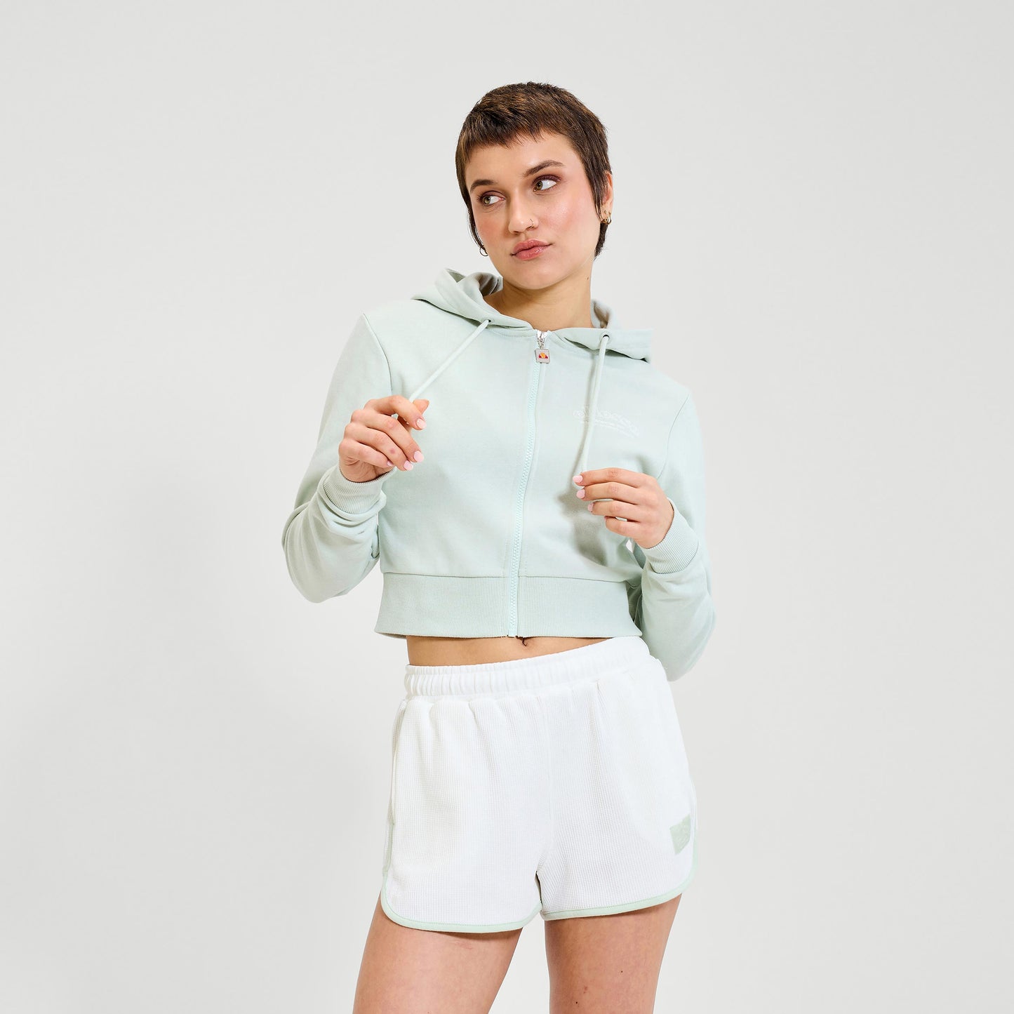Ellesse Zermatt Full Zip Hoodie Women-Sage