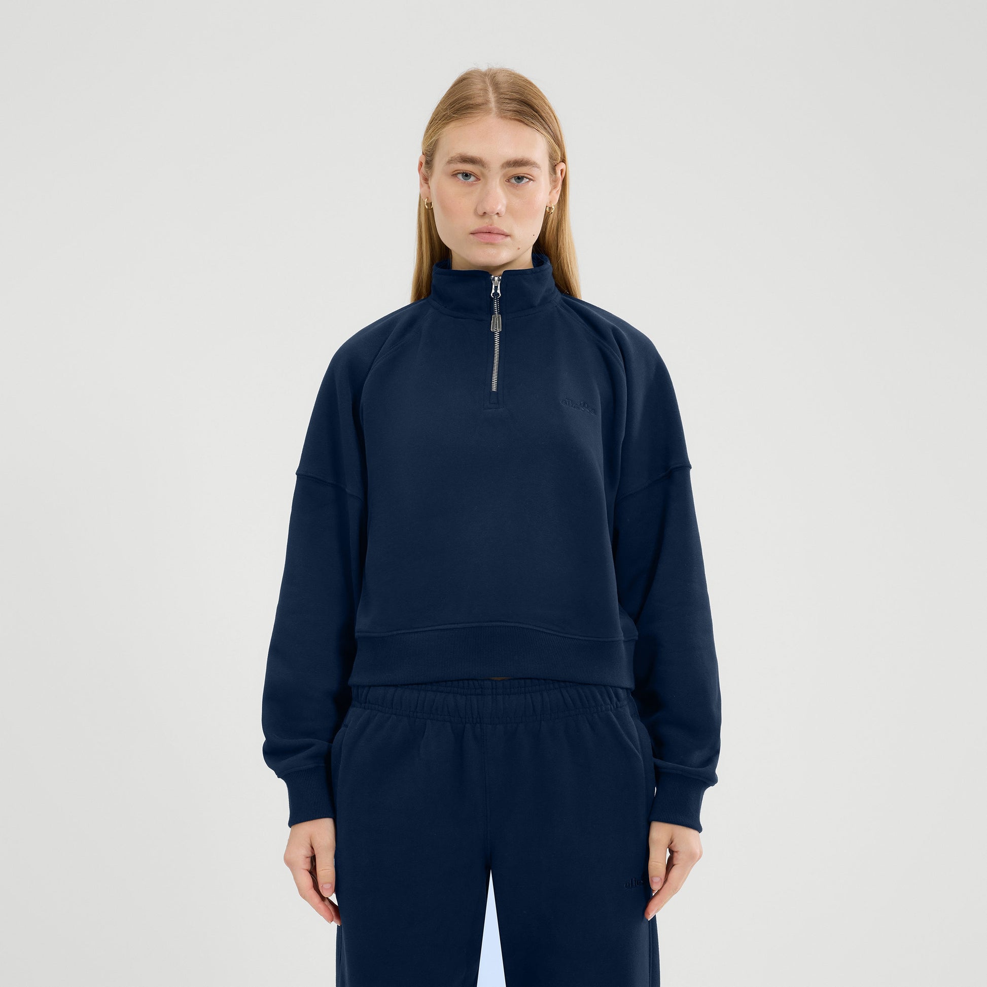 Ellesse Carrera 1/4 Zip Sweatshirt Damen - dunkelblau