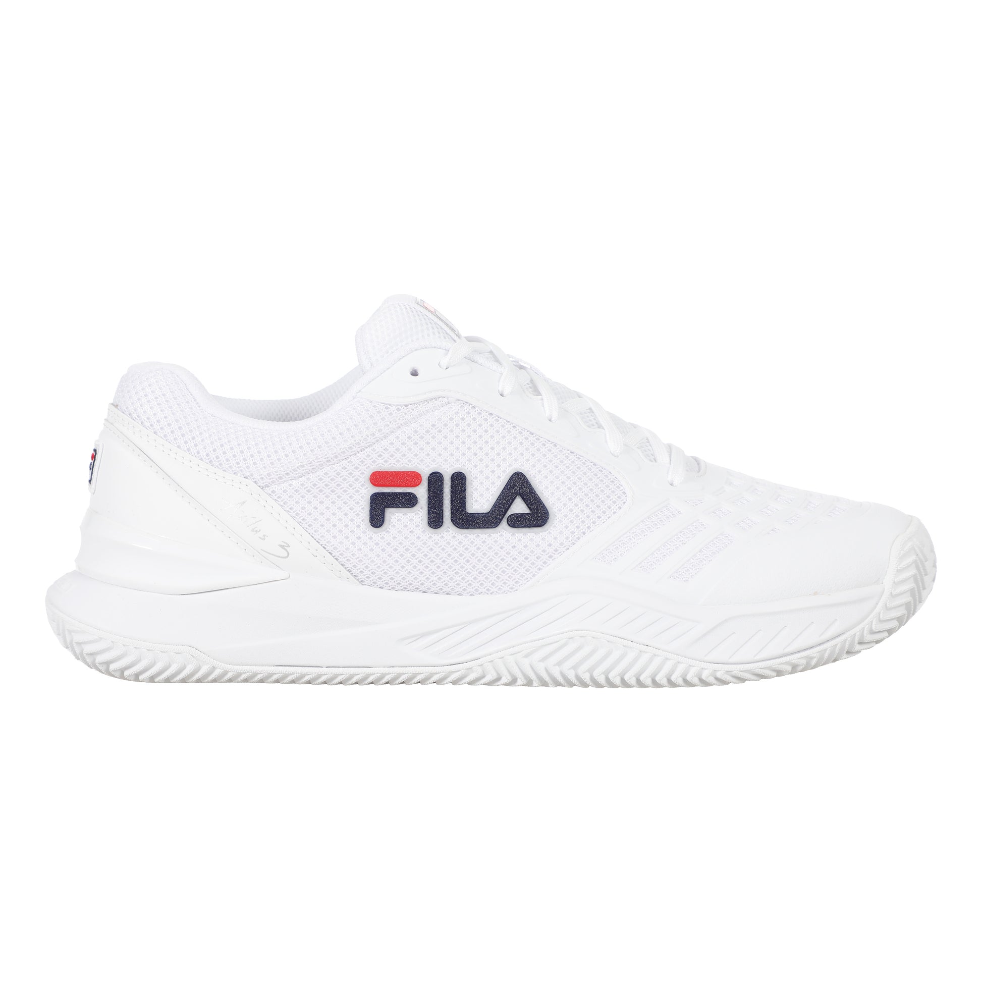 Fila Axilus 3 Sandplatzschuh Damen-Weiß,Dunkelblau