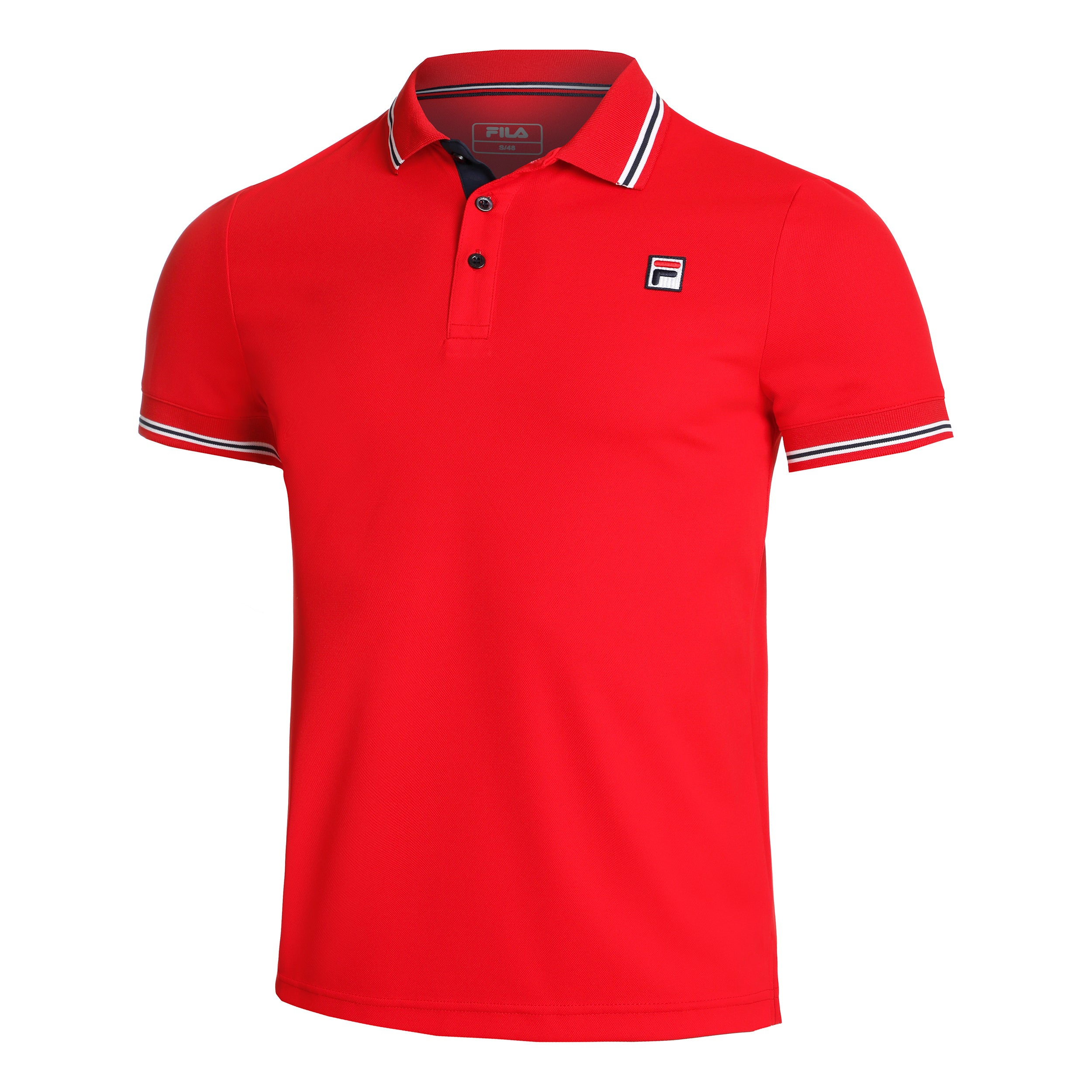 Fila Piro Polo Herren-Rot,Weiß