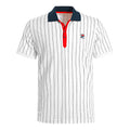 Stripes Polo Men-White,Dark Blue