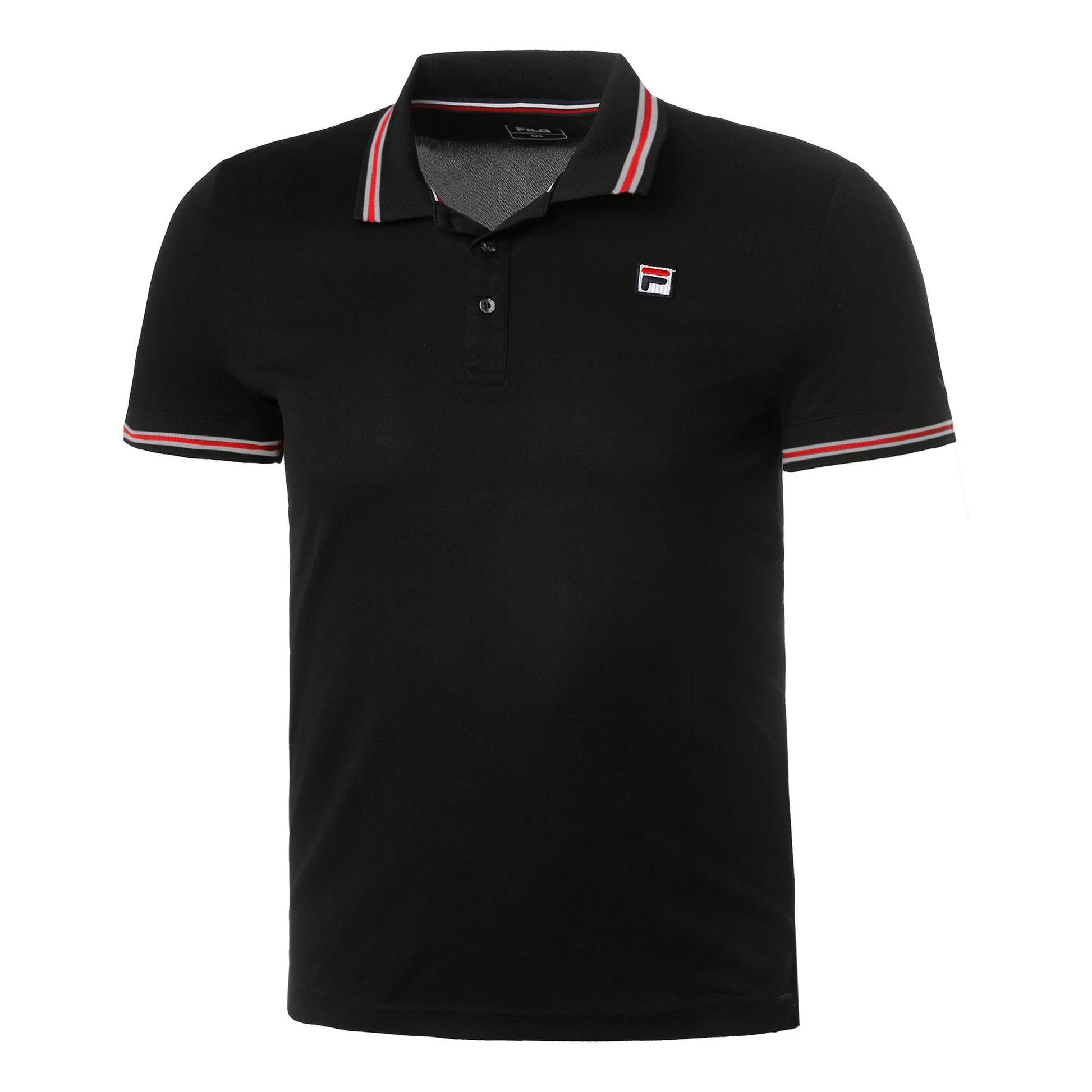 Fila Piro Polo Herren-Schwarz,Rot