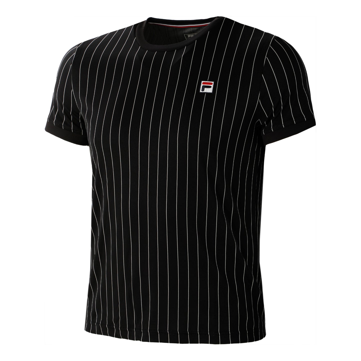 Fila Stripes T-Shirt Herren-Schwarz,Weiß
