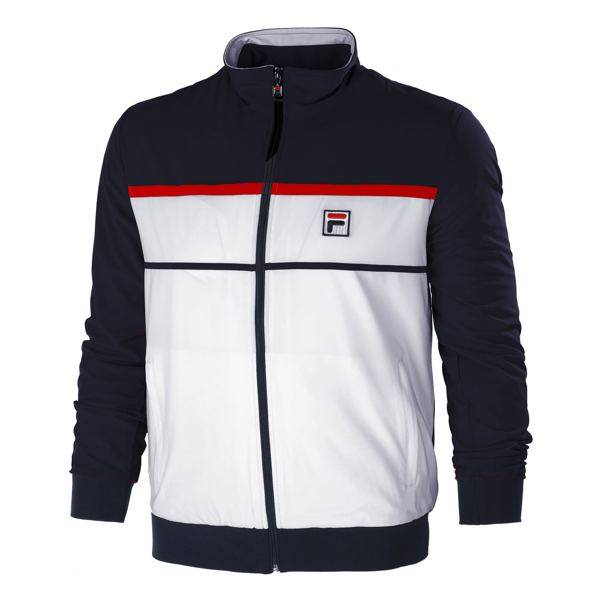 Fila Max Trainingsjacke Herren - weiß, dunkelblau